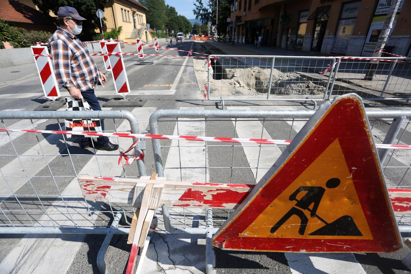 20.07.2020., Zagreb - Krizanje Ozaljske i Selske ulice, radovi na cesti.
Photo: Marin Tironi/PIXSELL