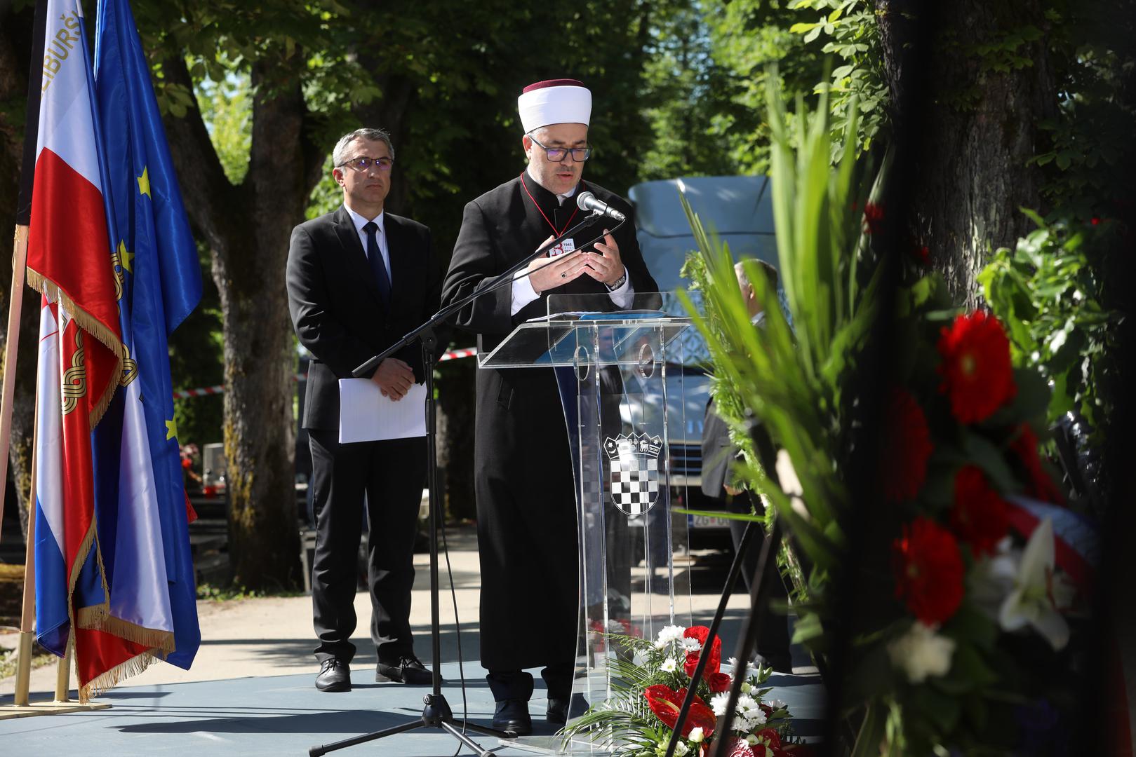 18.05.2024., Zagreb - Komemoracija za zrtve Bleiburske tragedije i Kriznog odrzana je kod Sredisnjeg kriza na groblju Mirogoj. Photo: Robert Anic/PIXSELL