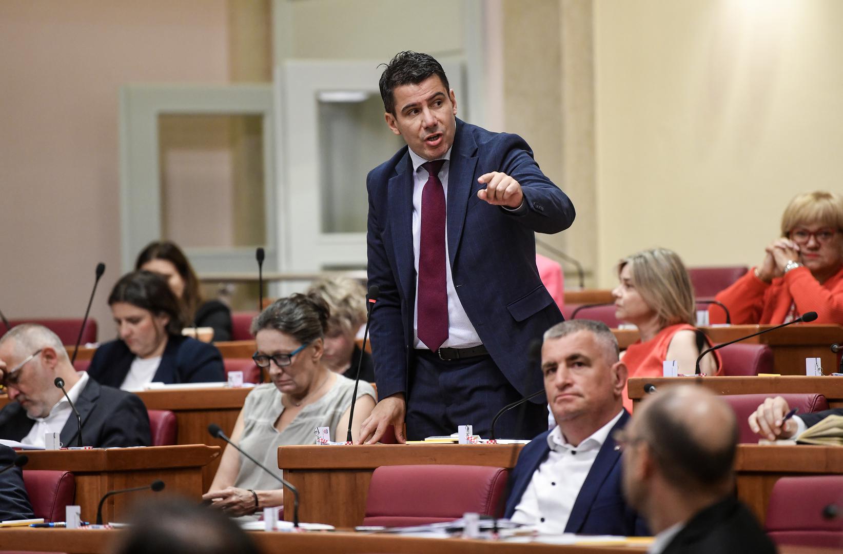 22.07.2023., Zagreb - Drugi dan izvanredne sjednica Sabora na temu plinske afere u HEP-u. Nikola Grmoja Photo: Josip Regovic/PIXSELL