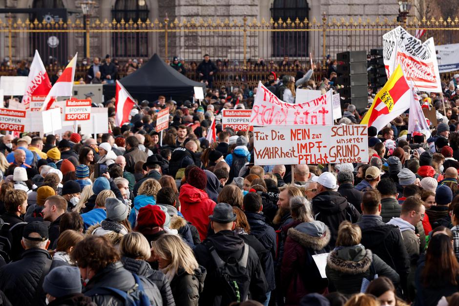 Protest against COVID-19 measures in Vienna