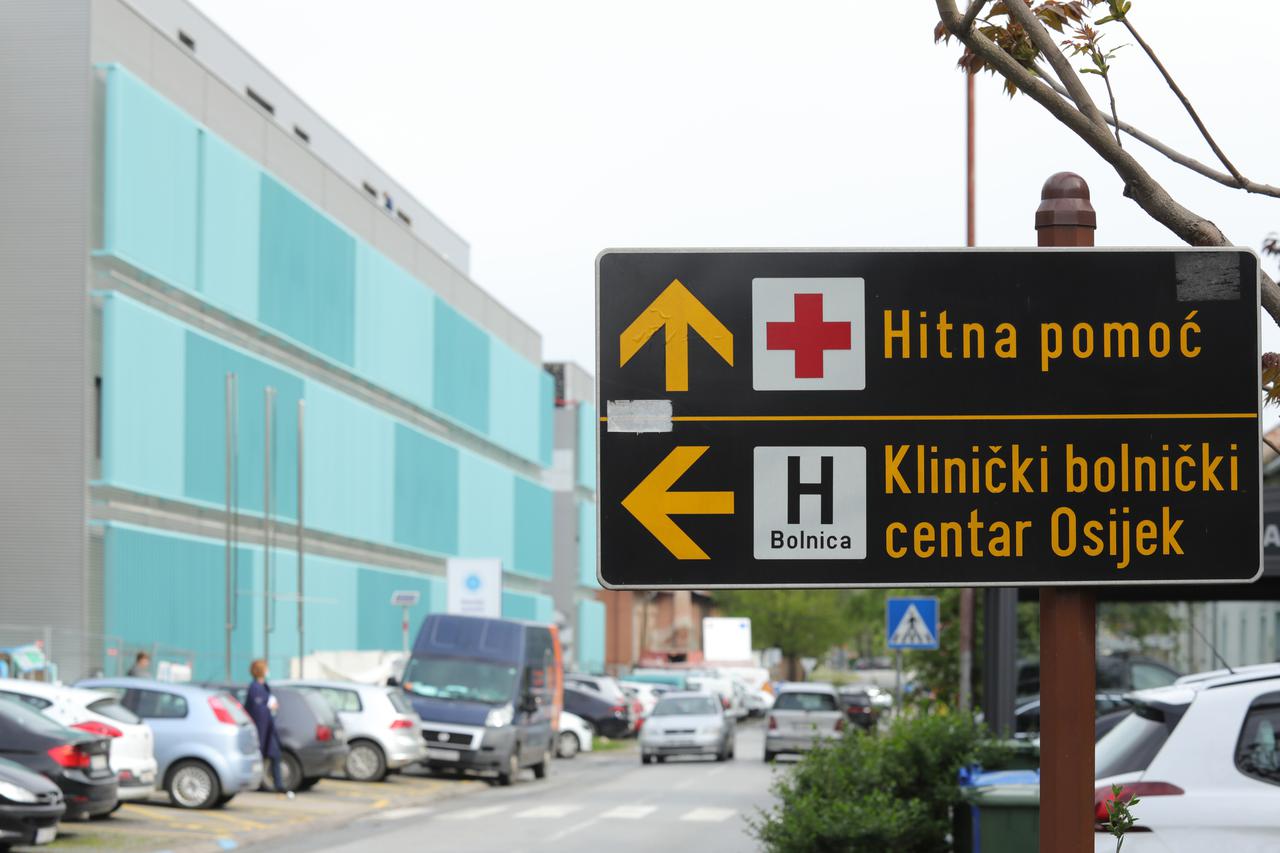 KBC Osijek gdje je nakon nesreće prevezen ministar Banožić