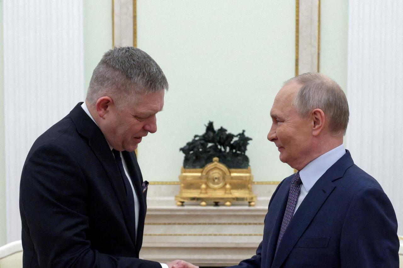 Russian President Putin meets Slovak Prime Minister Fico in Moscow