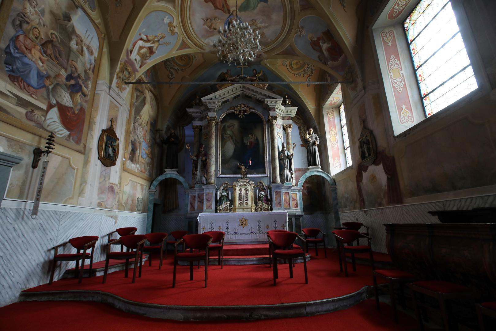 15.04.2021. Klanjec- Turisticka patrola iz Klanjca, grada u Hrvatskom zagorju.Crkva svete Katarine u Franjevackom samostanu.
Photo: Boris Scitar/Vecernji list/PIXSELL