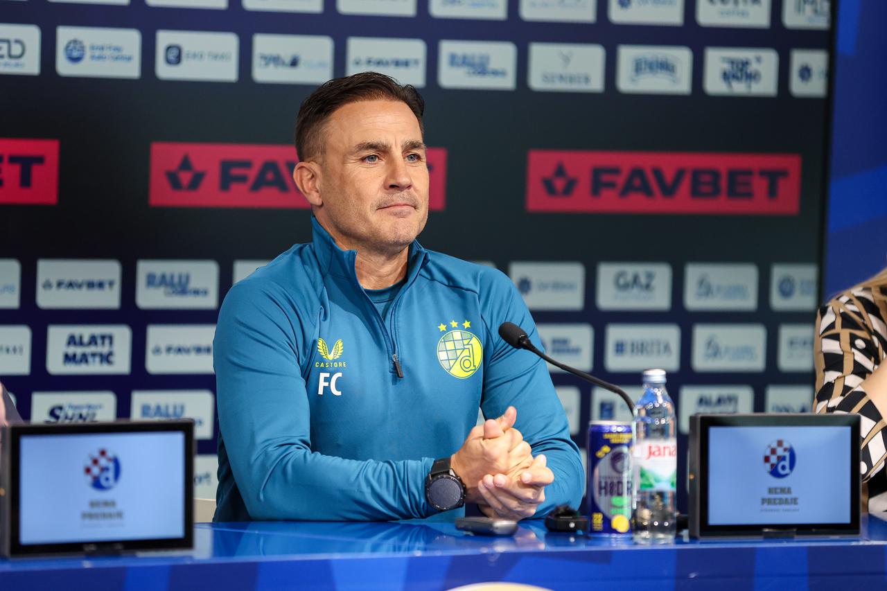 Zagreb: Novi trener Dinama Fabio Cannavaro predstavljen na konferenciji za medije