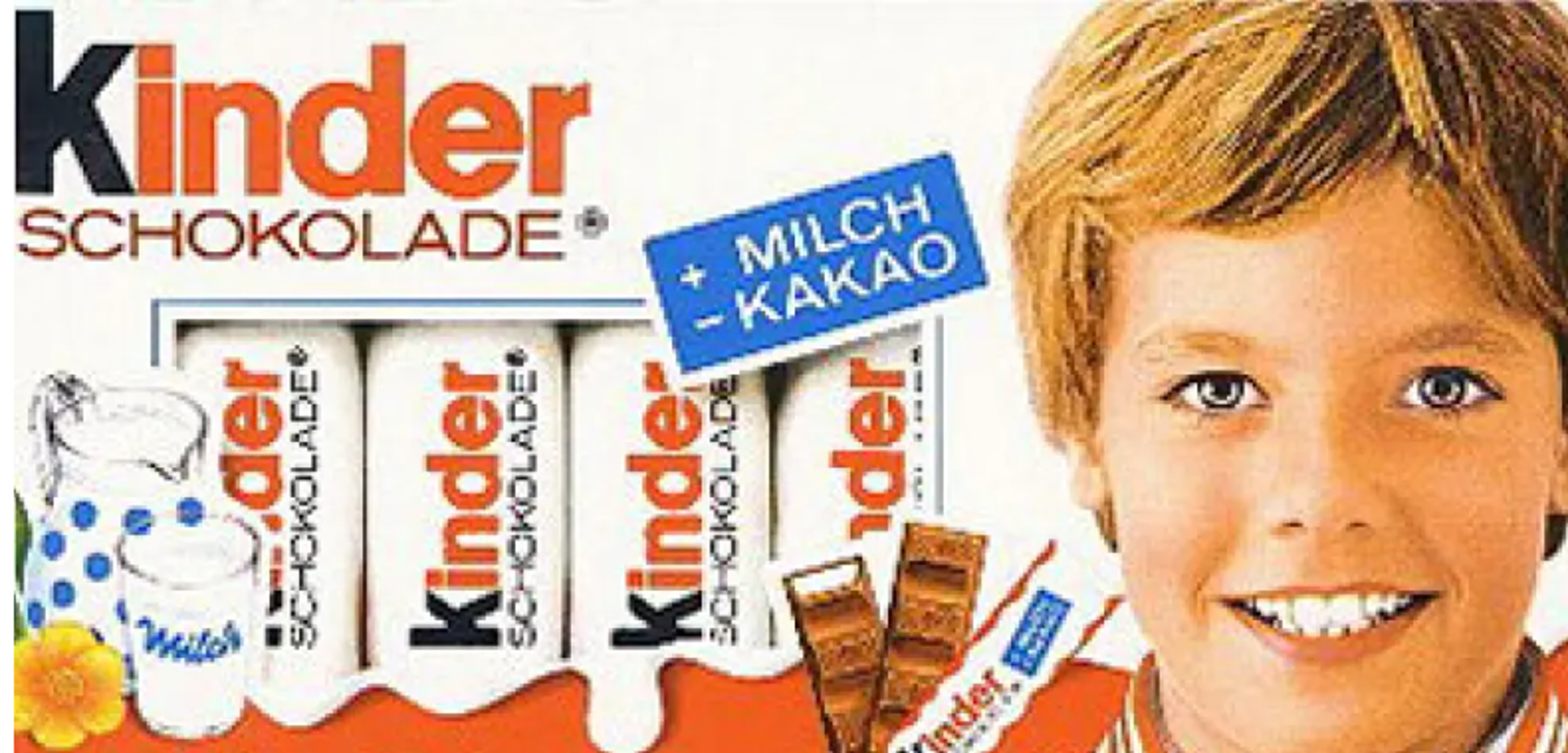 "Kinder Chocolate" se pojavila na tržištu 1968. godine. Na omotu čokolade je prikazan dječak koji se smiješi s biserno bijelim zubima. Bio je to Günter Euringer koji je najduže bio dječak "Kinder Chocolate". Euringer je krasio vanjsko pakiranje više od 30 godina, a za svoj je angažman dobio 300 njemačkih maraka.