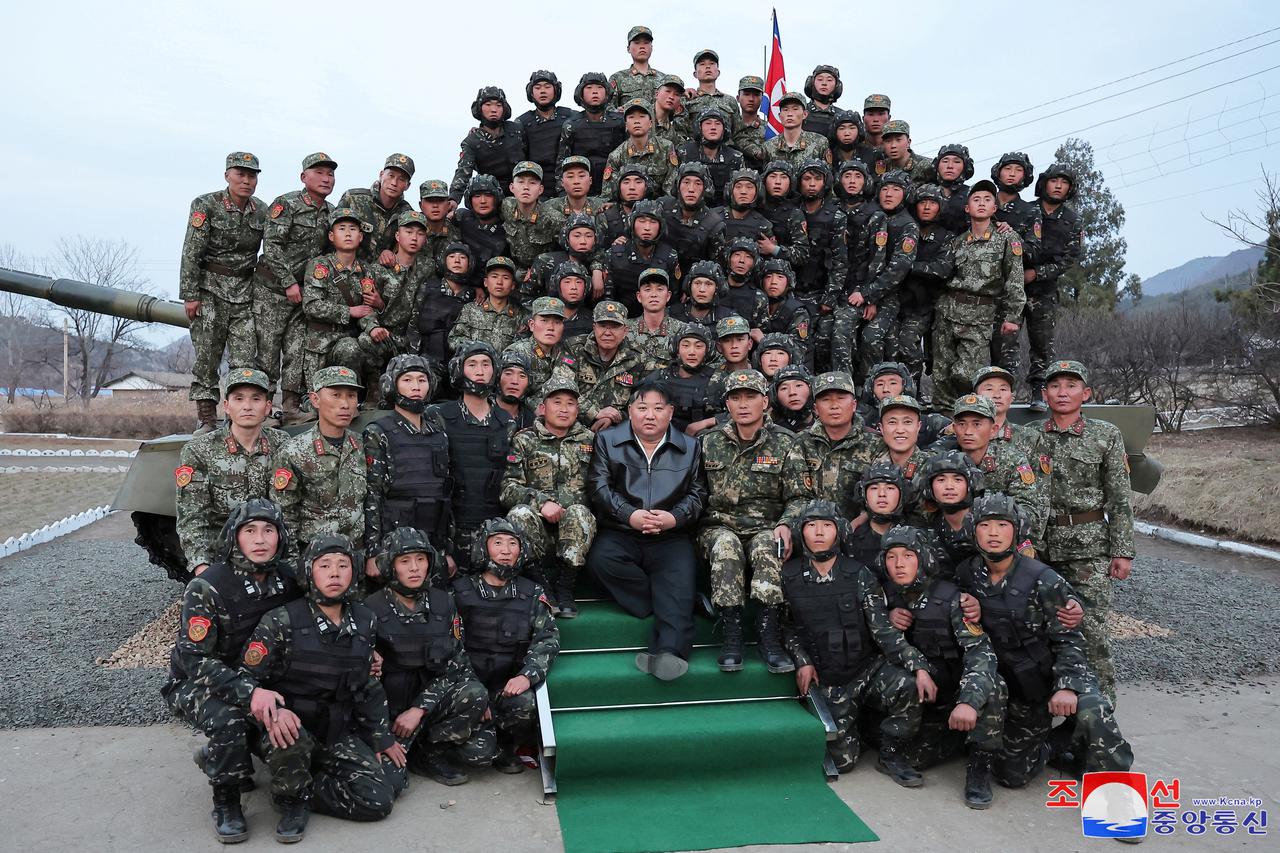 North Korea's Kim visits tank unit of the Korean People's Army