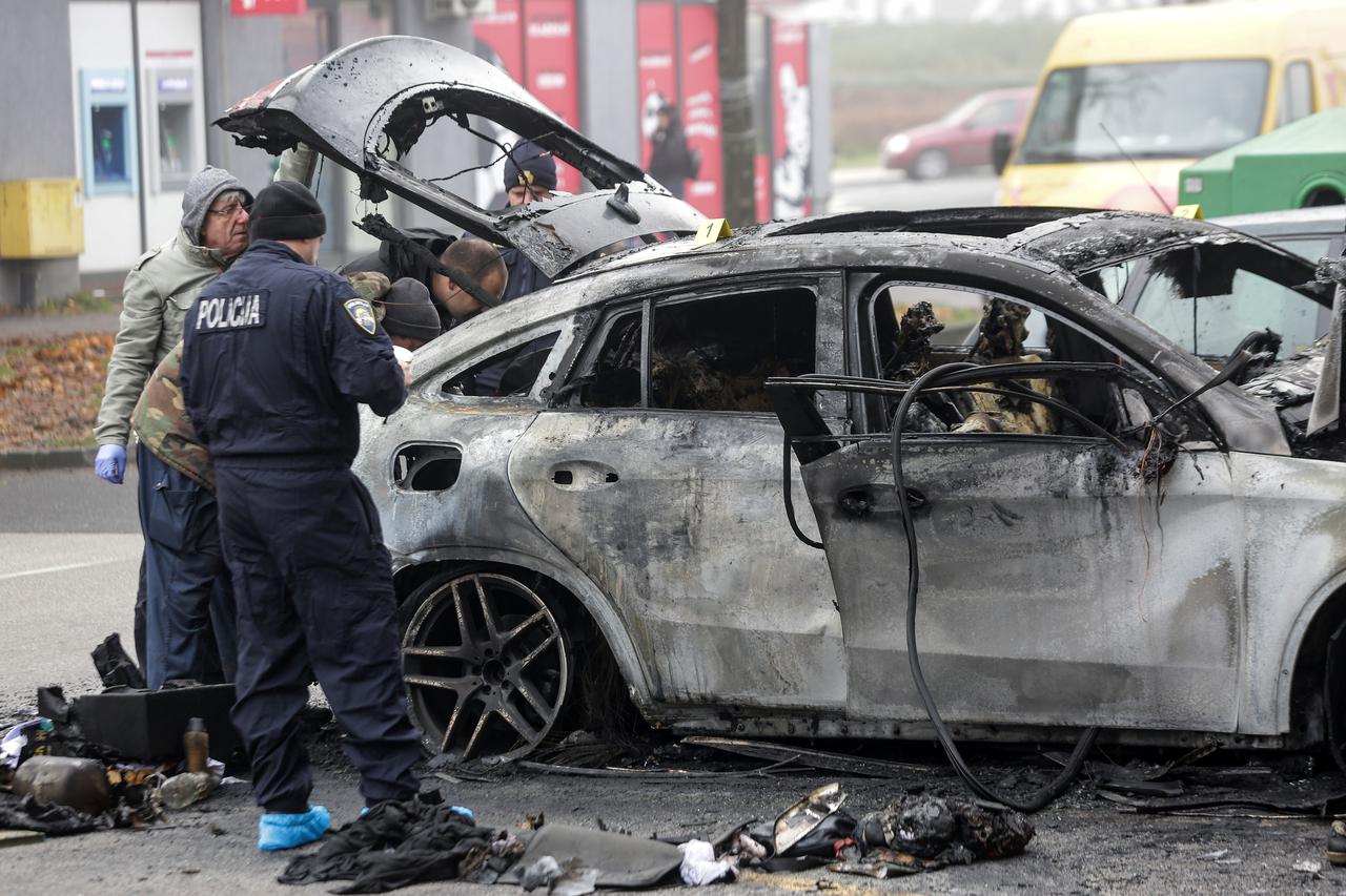 Na Laništu u potpunosti izgorio Mercedes