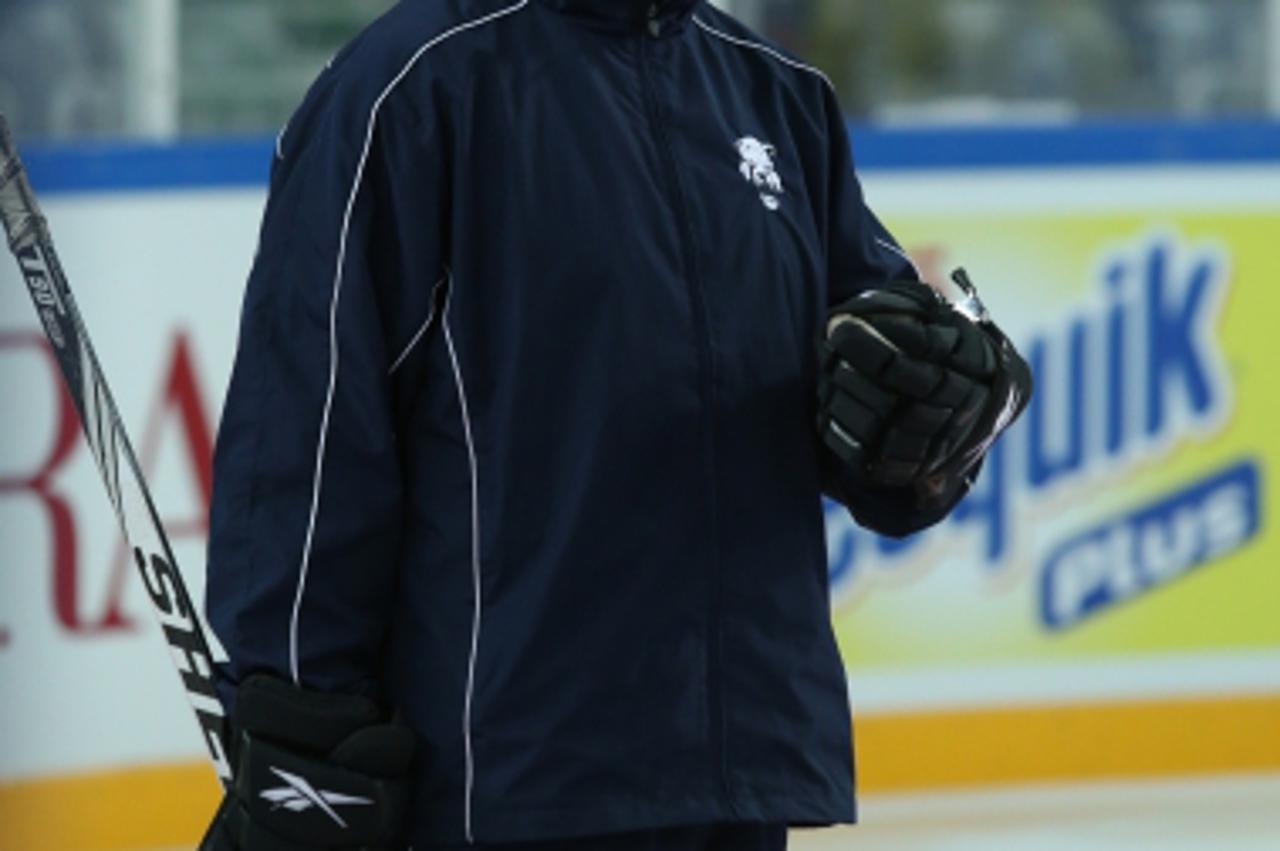 '13.11.2012., Arena Zagreb, Zagreb - Hokejasi Medveskaka odradili su trening uoci Ice Fevera. Marty Raymond. Photo: Marko Lukunic/PIXSELL'