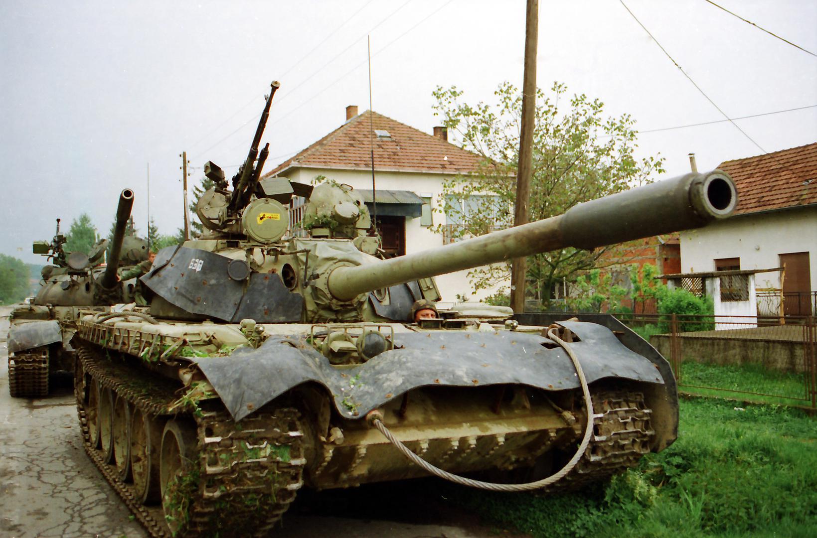 02.05.1995., Okucani - Vojno redarstvena akcija Bljesak kojom je Hrvatska vojska krenula u oslobadjanje okupiranih dijelova zapadne Slavonije. Hrvatska vojska usla je u Okucane.rPhoto: Davor Visnjic/PIXSELL