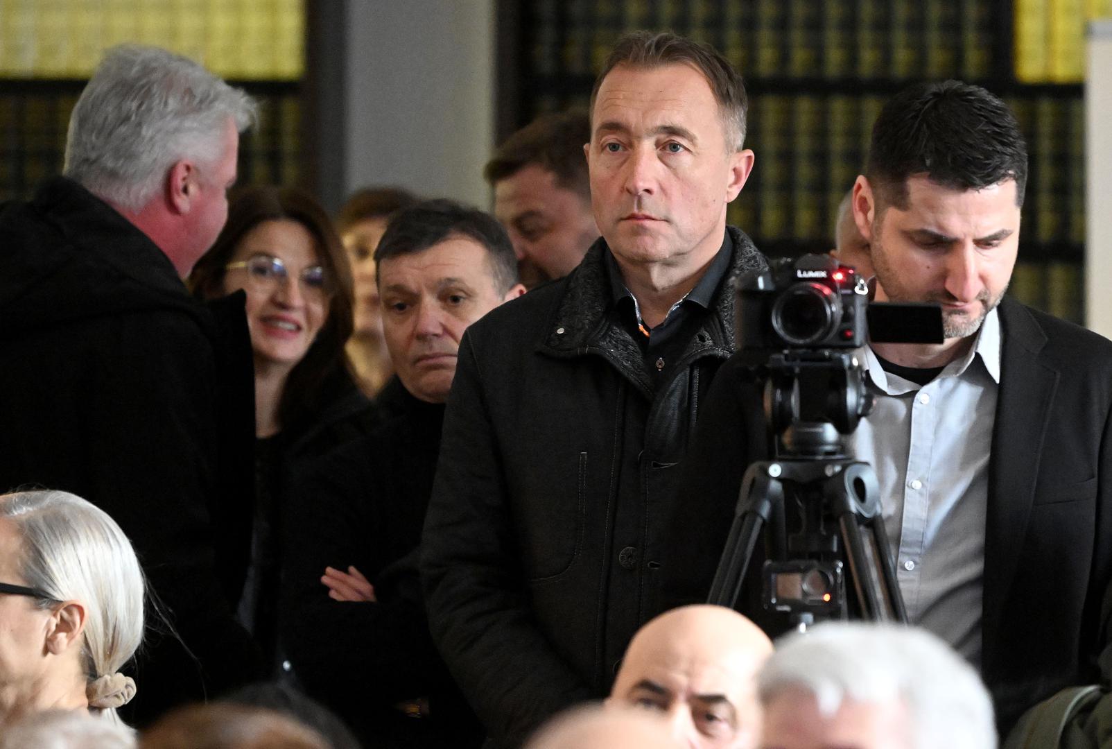 05.01.2024., Zagreb - Komemoracija za pokojnog Juricu Popovica odrzala se u Klubu knjizevnika. Branko Strupar Photo: Marko Lukunic/PIXSELL