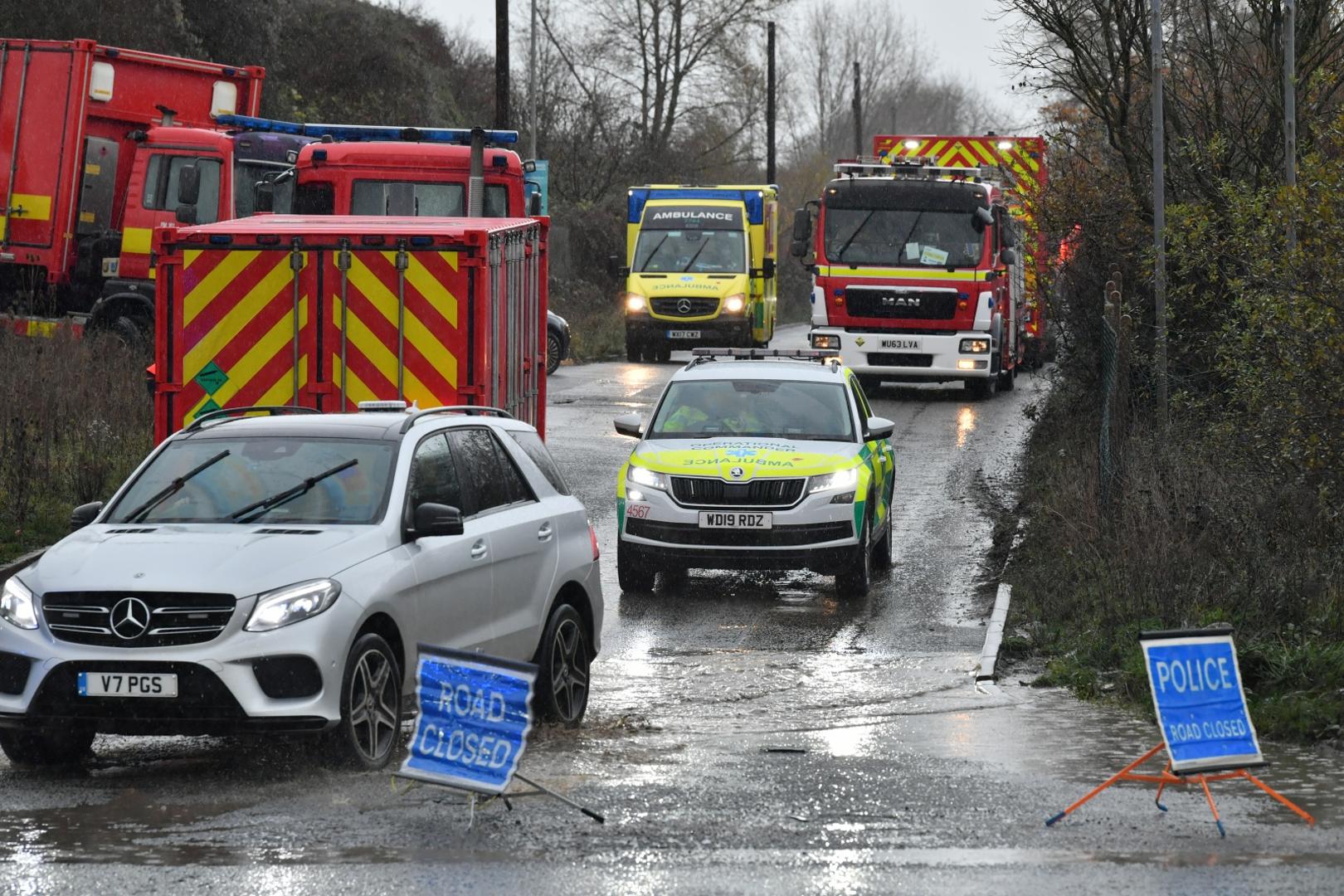 Avomouth blast The scene in Avomouth, Bristol, as fire crews, police and paramedics are responding to a large explosion at a warehouse where there have been multiple casualties. Ben Birchall  Photo: PA Images/PIXSELL