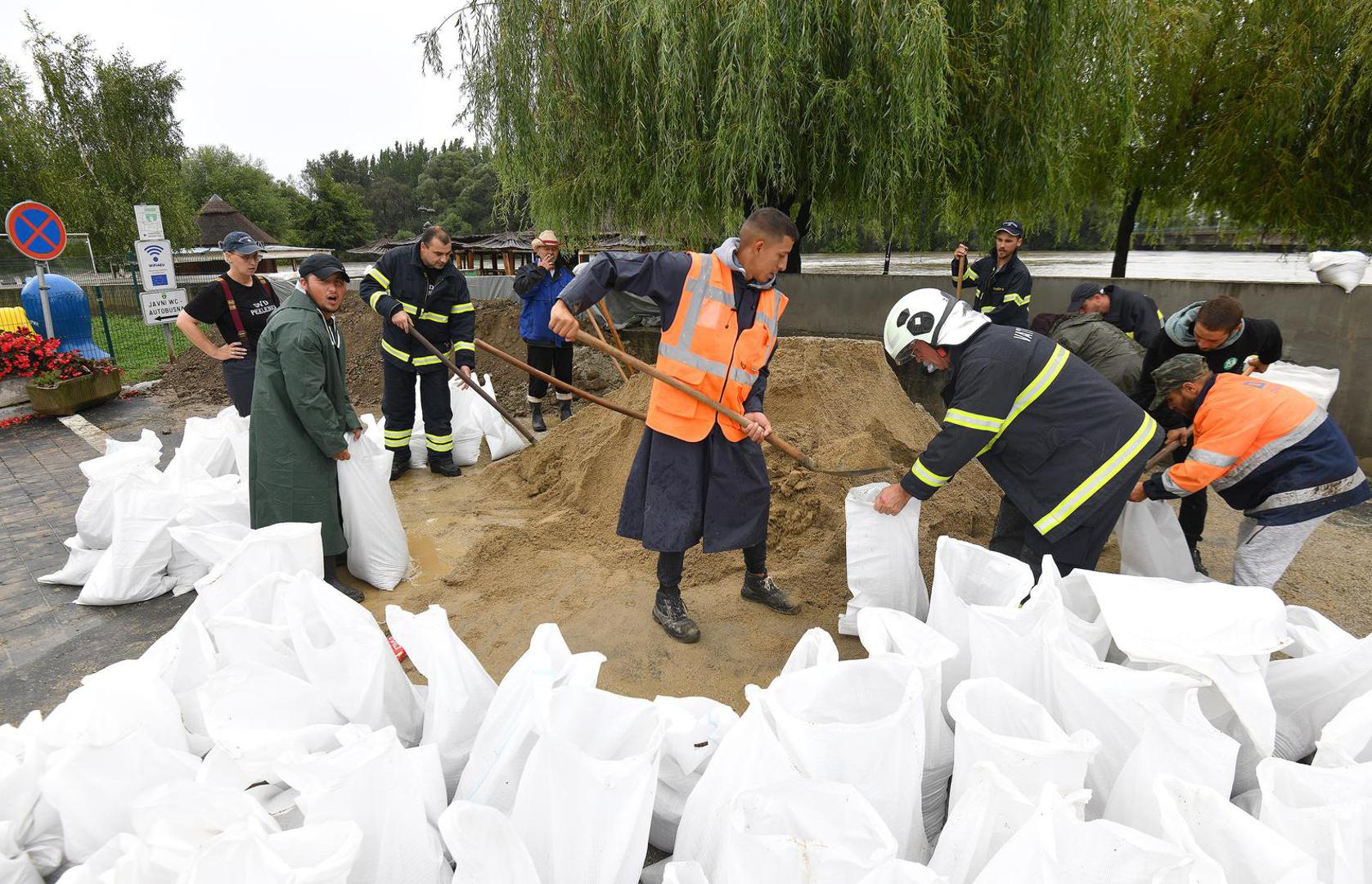 06.08.2023., Mursko Sredisce - Rijeka Mura rekordan vodostaj od 537 centimetara. Photo: Vjeran Zganec Rogulja/PIXSELL