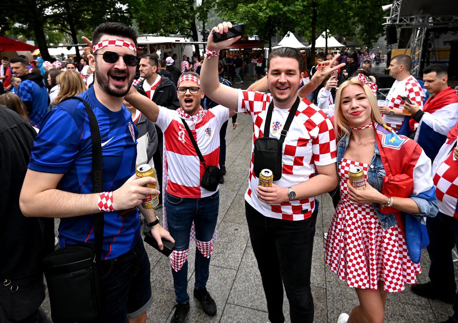 15.06.2024., Berlin, Njemacka - Navijaci u gradu prije prve utakmice na europskom prvenstvu, spanjolska hrvatska.  Photo: Marko Lukunic/PIXSELL