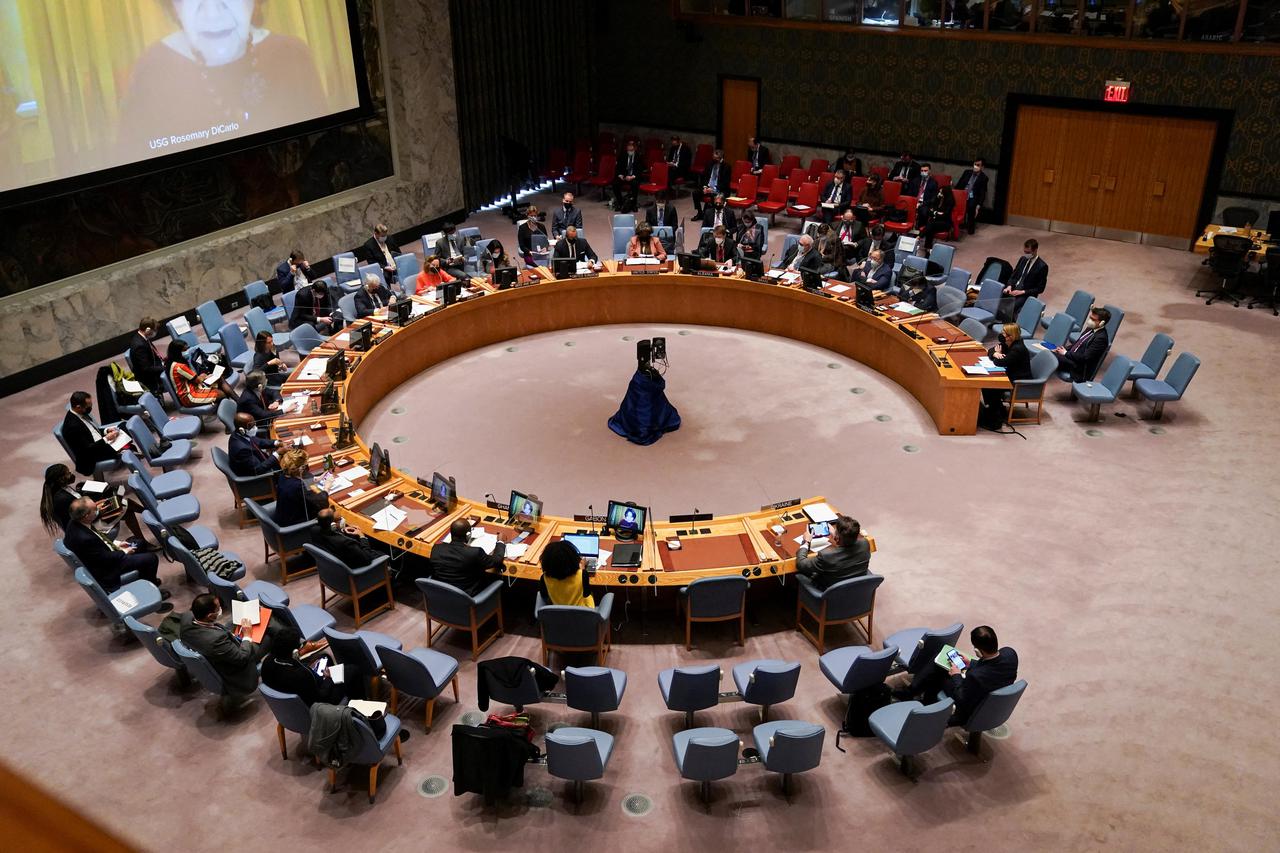 U.N. Security Council meeting on the situation between Russia and Ukraine, in New York