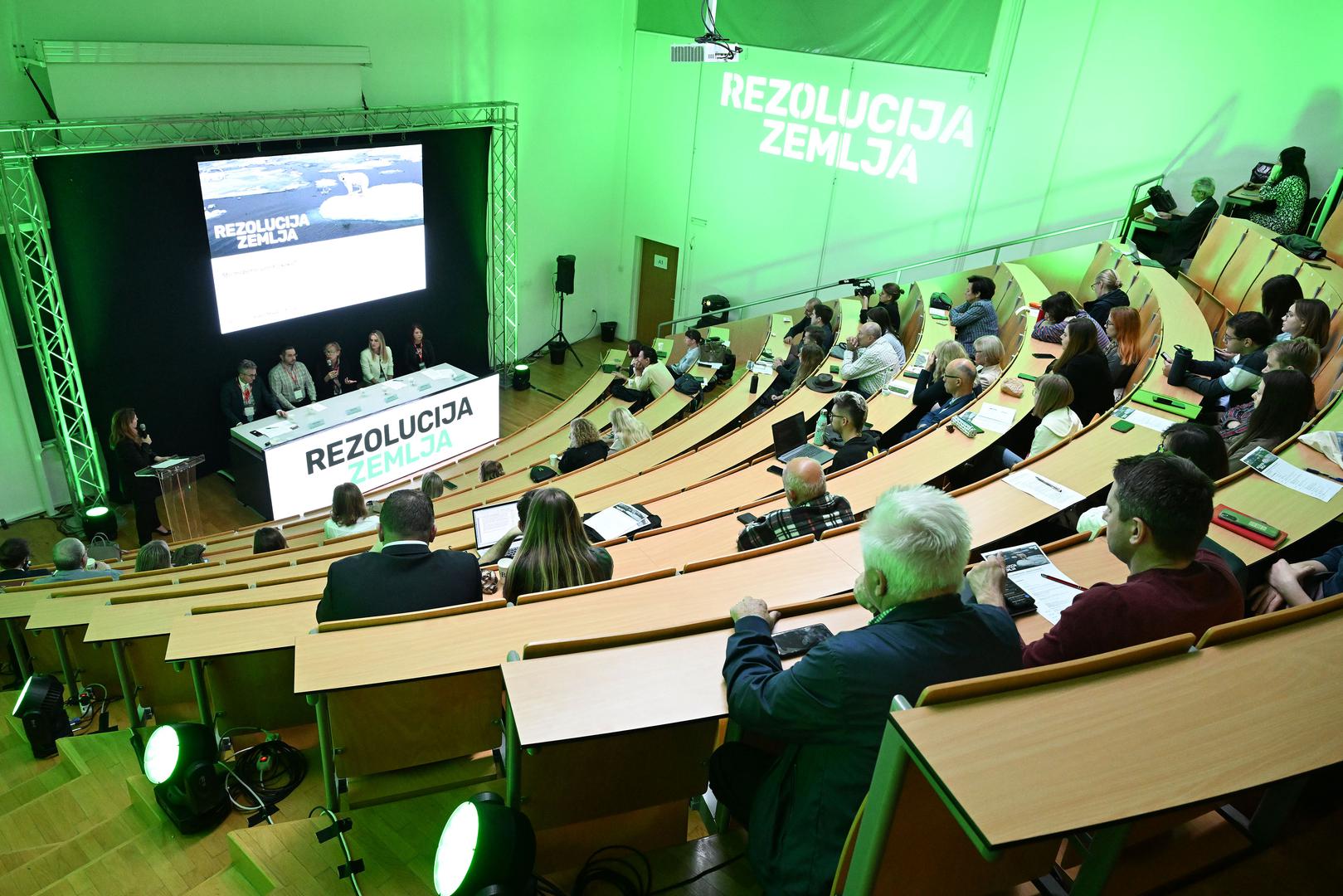 24.10.2023., Zagreb - Na Prirodoslovno matematickom fakultetu Sveucilista u Zagrebu odrzana je Konferencija Klimatske promjene sadasnjost i buducnost u organizaciji Vecernjeg lista. Photo: Davorin Visnjic/PIXSELL