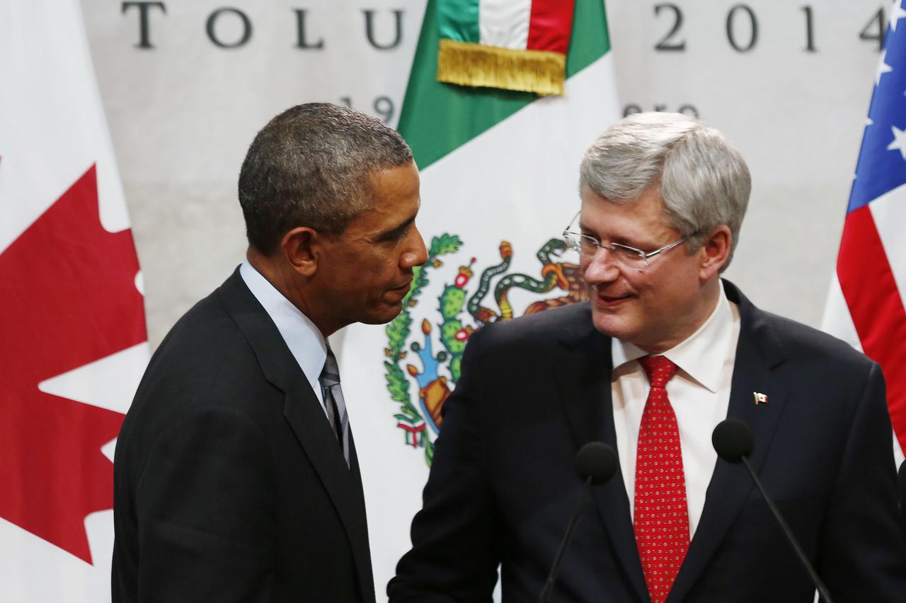 Barrack Obama i Stephen Harper