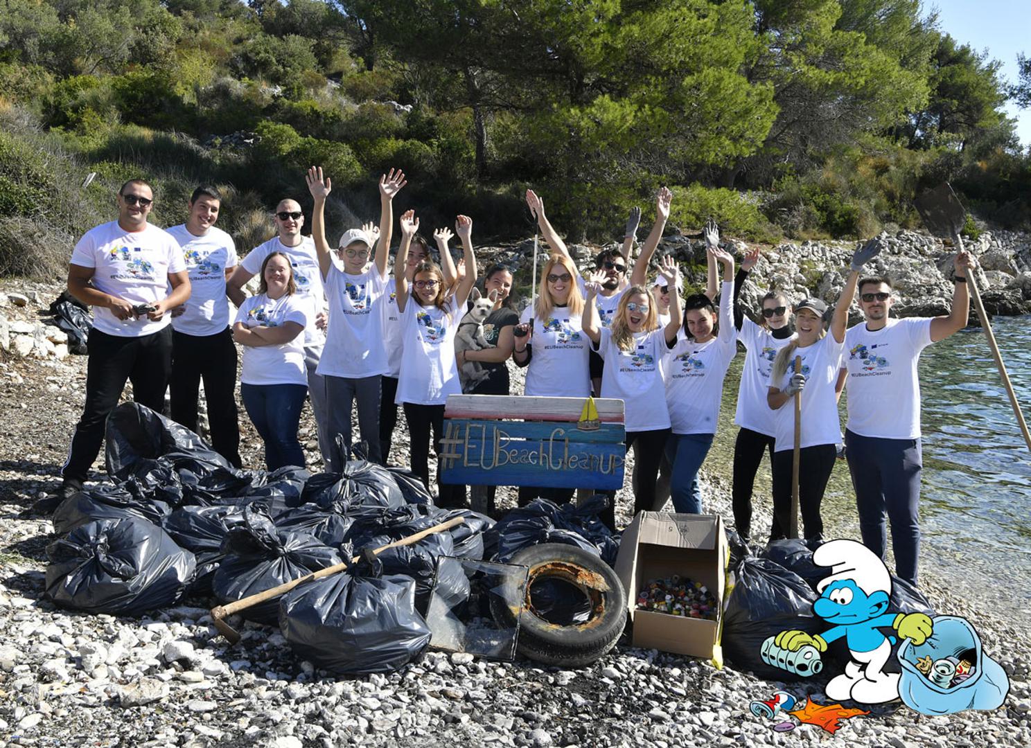 Više od pola tone smeća prikupljeno je akcijom #EuBeachCleanup