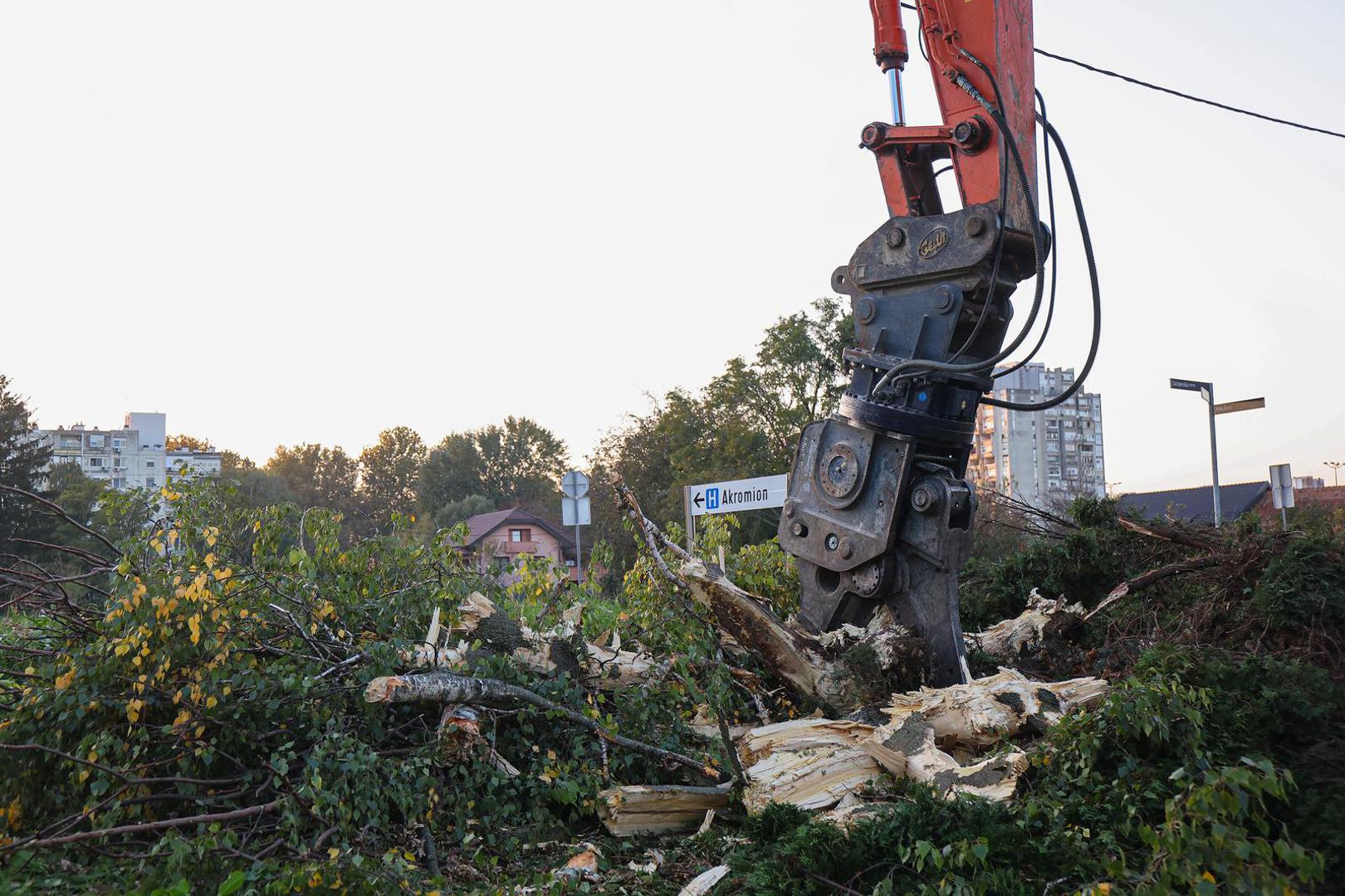 22.10.2024., Zagreb - Reportaza o prosirenju Sarajevske ulice u kojoj ce nakon radova voziti tramvaji i biti ce spojena sa Zagrebackom obilaznicom. Photo: Luka stanzl/PIXSELL