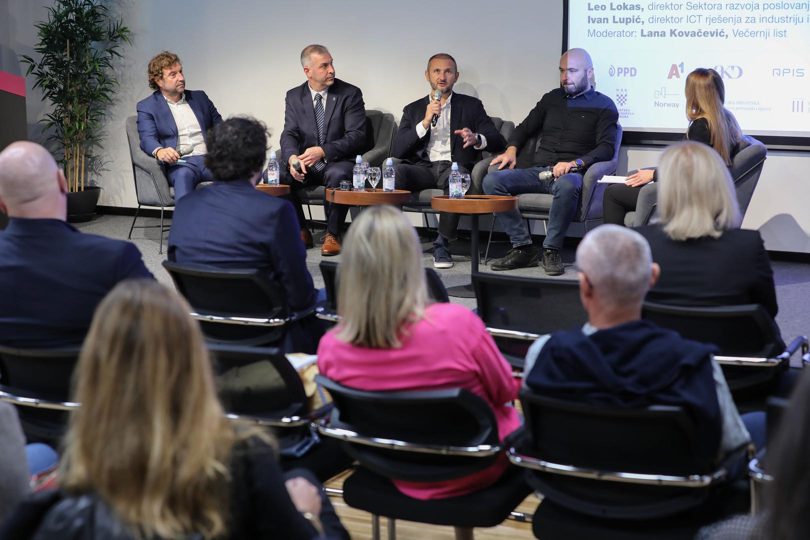 23.10.2023.,Zagreb - Konferencija "Digitalna Hrvatska" odrzana je u ucilistu Algebra. Panel "Digitalizacija - izazovi i rjesenja".  Photo: Jurica Galoic/PIXSELL