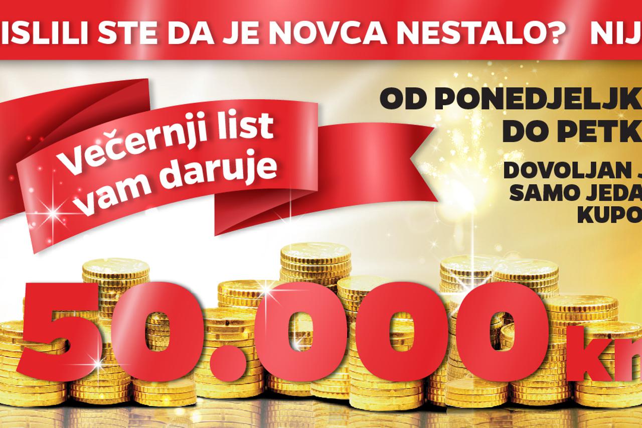 Večernji list vam daruje 50.000 kuna