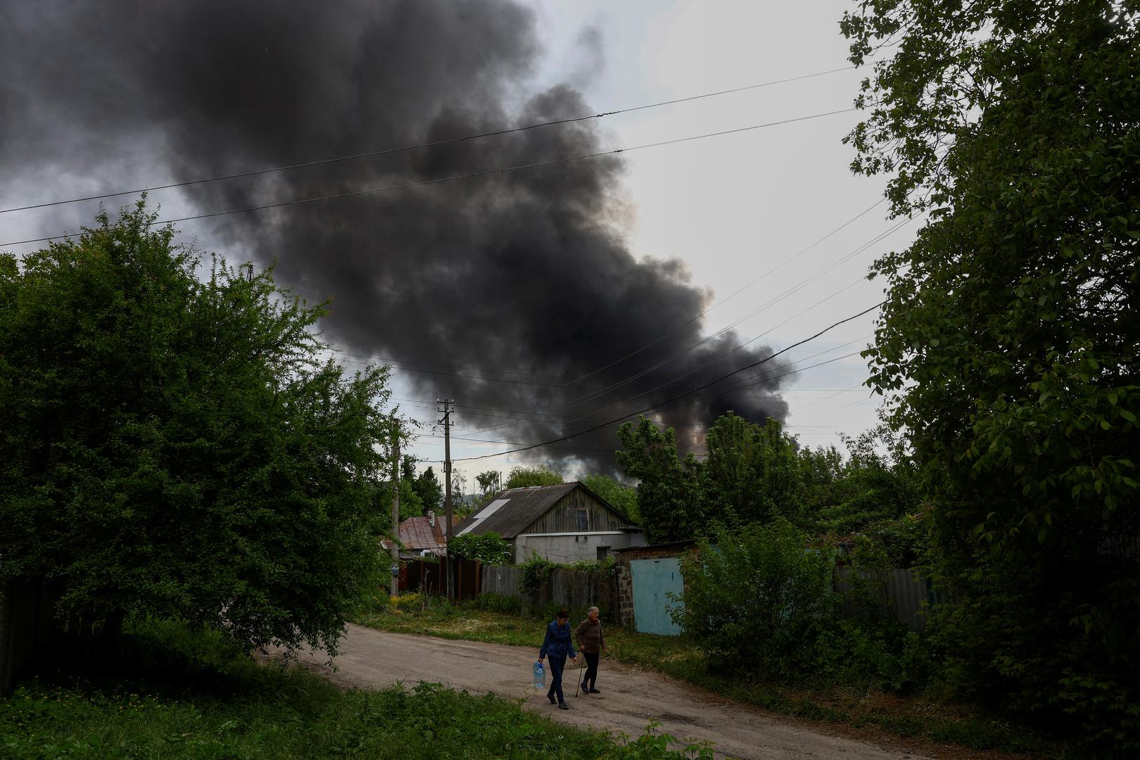 Smoke rises after a Russian missile strike, amid Russia's attack on Ukraine, in Kharkiv, Ukraine May 17, 2024.  REUTERS/Valentyn Ogirenko Photo: VALENTYN OGIRENKO/REUTERS