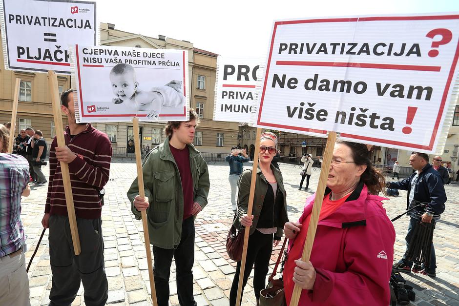 Aktivisi Radnicke fronte pridruzili se prosvjedu radnika Imunolo