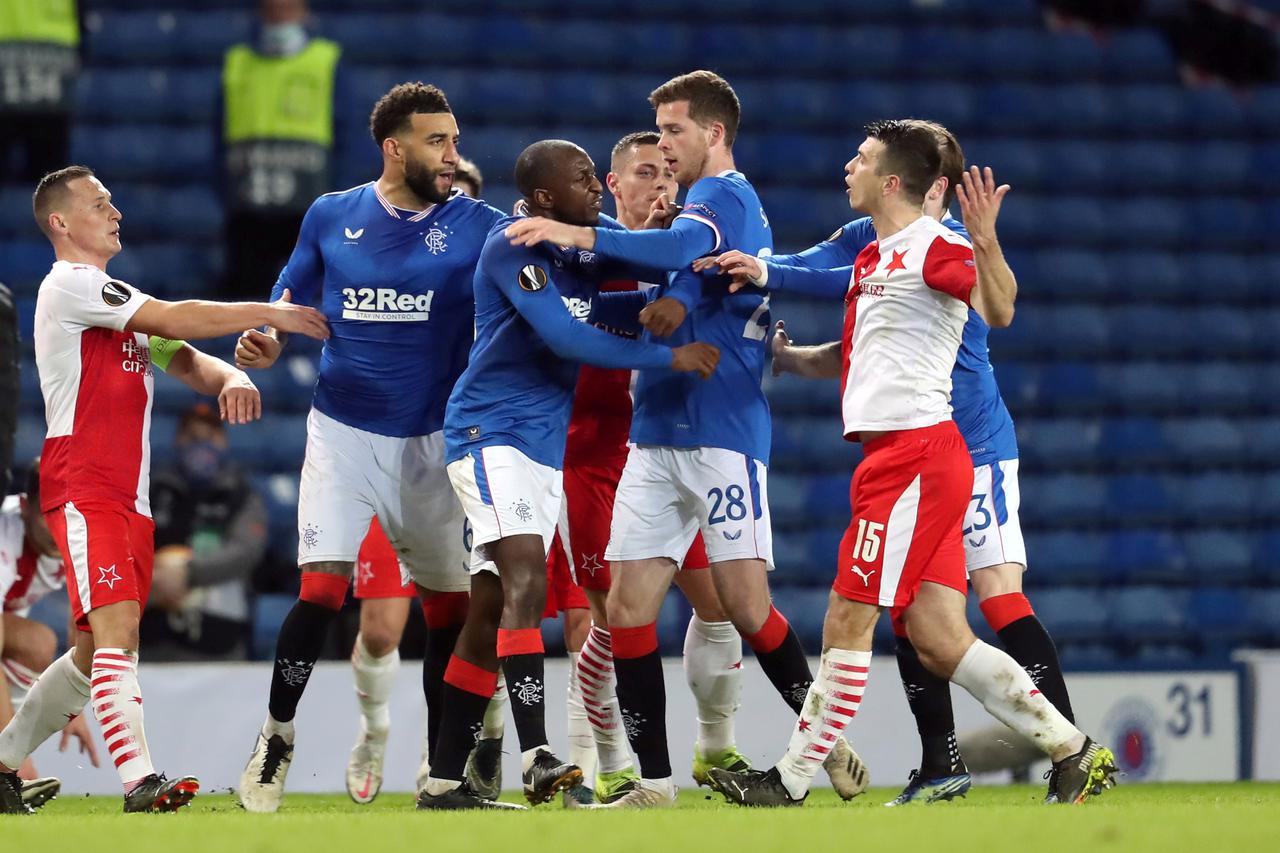 FILE PHOTO: Europa League - Round of 16 Second Leg - Rangers v Slavia Prague