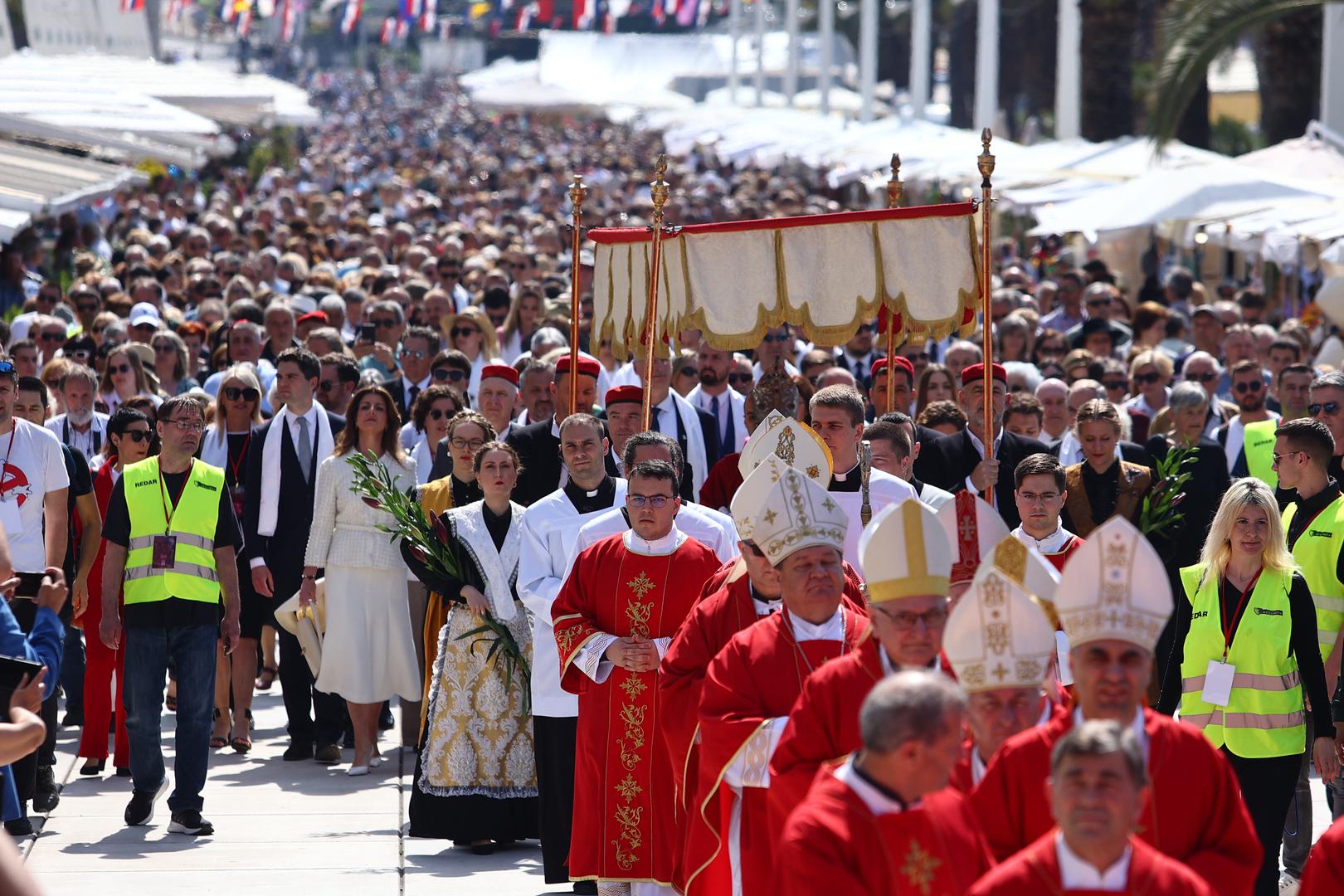 07.05.2023., Split - Procesija i misa povodom blagdana sv. Dujma. Photo: Miroslav Lelas/PIXSELL