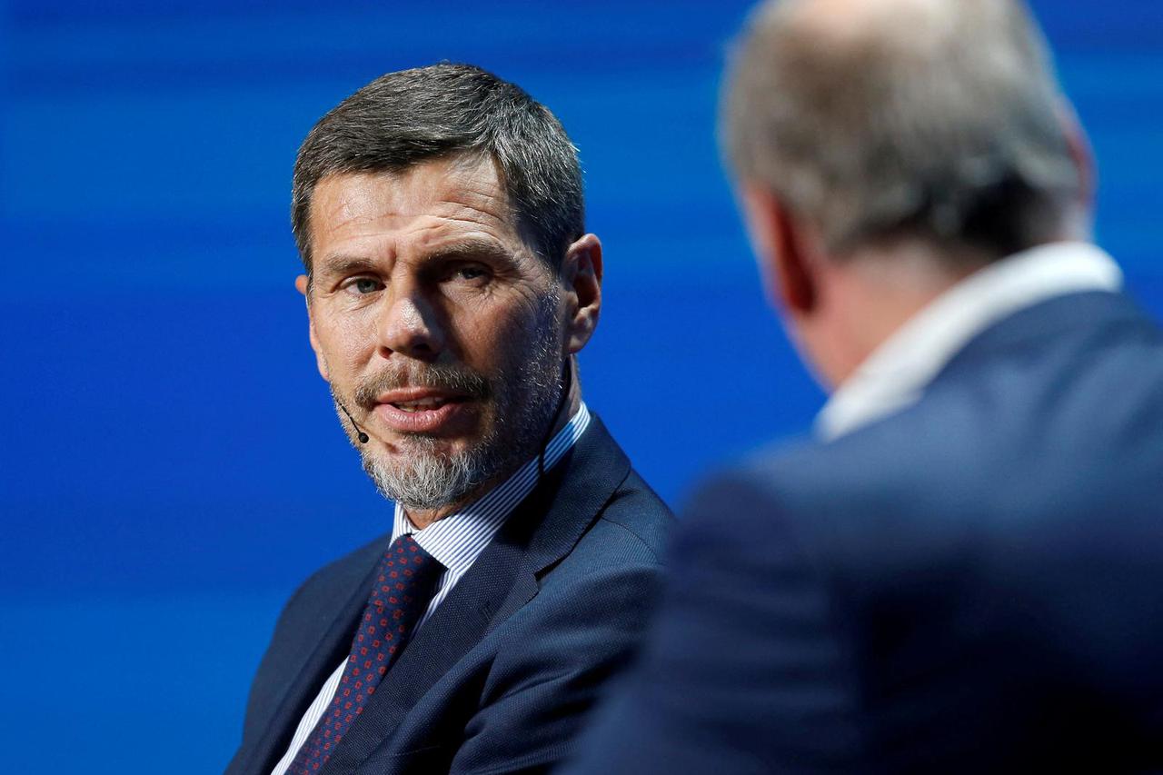 FILE PHOTO: Zvonimir Boban, Fifa Deputy Secretary General, gestures during the Dubai International Sports Conference in Dubai