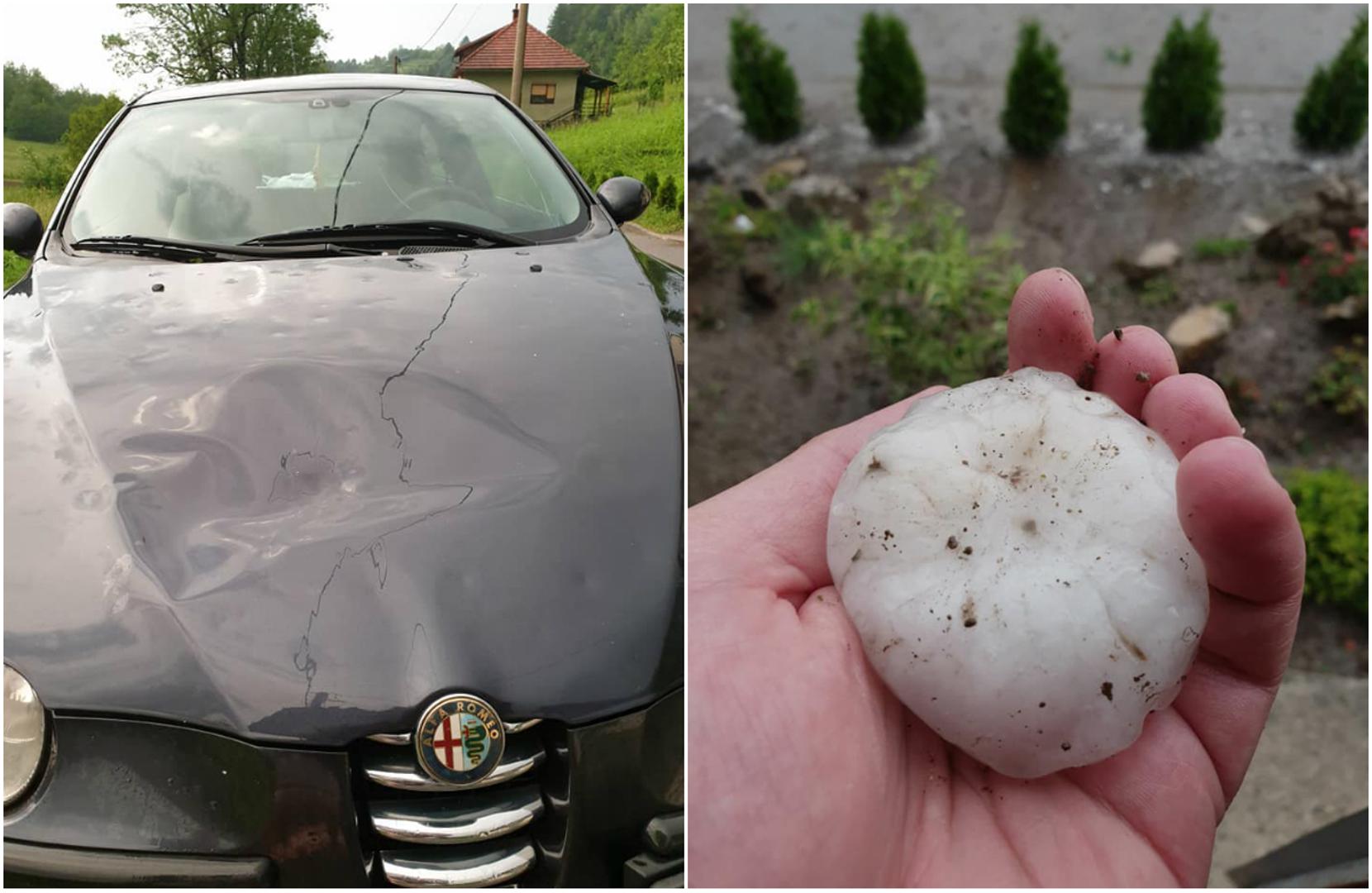 U lipnju su iz Gorskog kotara stizale snimke ekstremno velike tuče, a među žrtvama je bio i jedan Alfa Romeo koji je gadno nastradao u općini Brod Moravice.