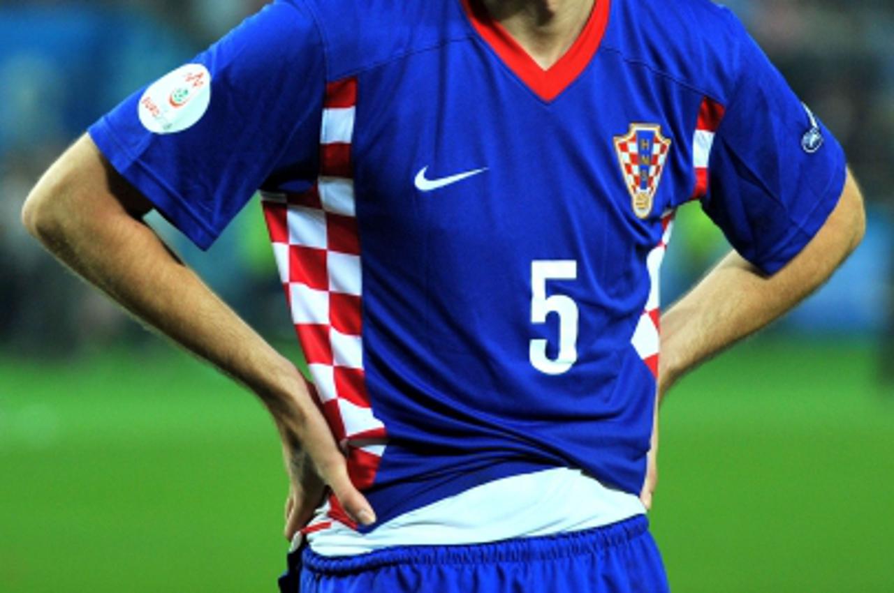 '20.06.2008., Bec - Hrvatska reprezentacija na Europskom prvenstvu 2008 u Austriji i Svicarskoj, Ernst Happel stadion Prater, utakmica Turska - Hrvatska. Vedran Corluka.  Photo: Marko Lukunic/PIXSELL'