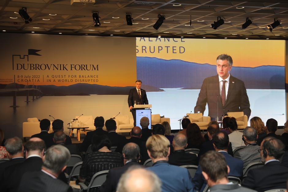 Premijer Andrej Plenković na otvorenju međunarodne konferencije Dubrovnik Forum 2022.