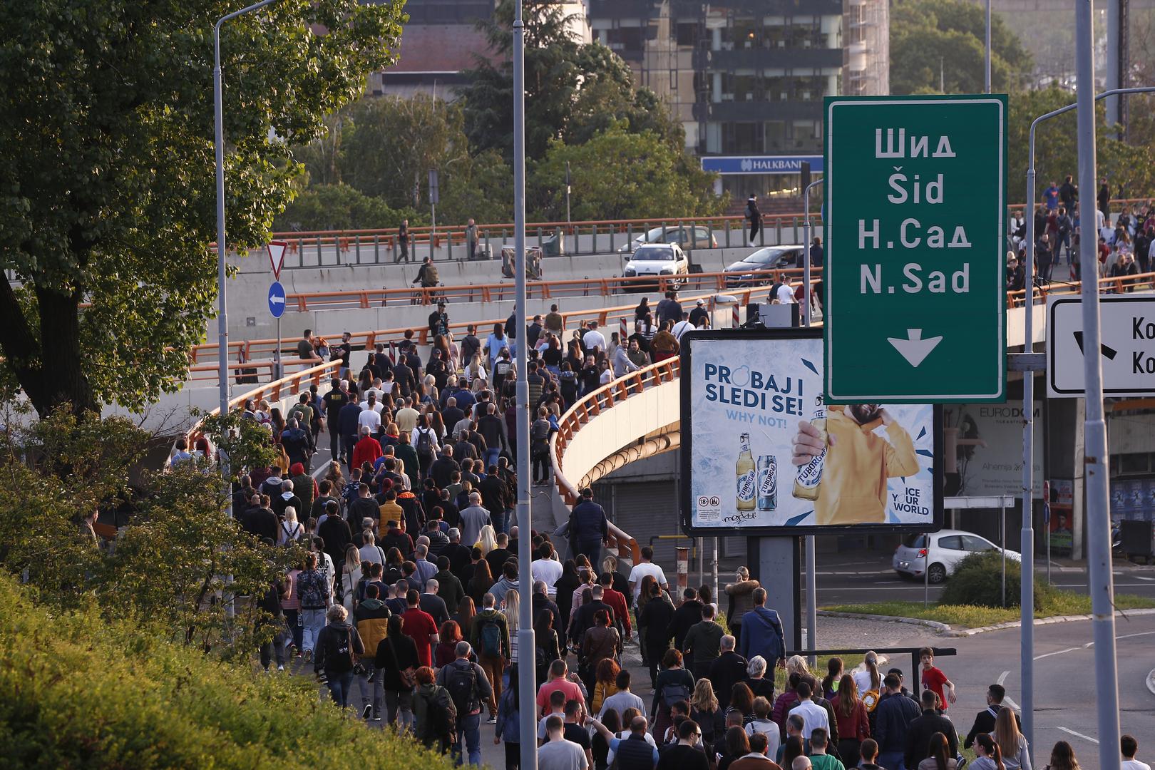 19, May, 2023, Belgrade - In front of the House of the National Assembly, the third protest called "Serbia against violence" started, organized by a part of the pro-European opposition parties.    

19, maj, 2023, Beograd  - Ispred Doma narodne skupstine poceo je treci protest pod nazivom "Srbija protiv nasilja" u organizaciji dela proevropskih opozicionih stranaka.     Photo: Amir Hamzagic/ATAImages/PIXSELL