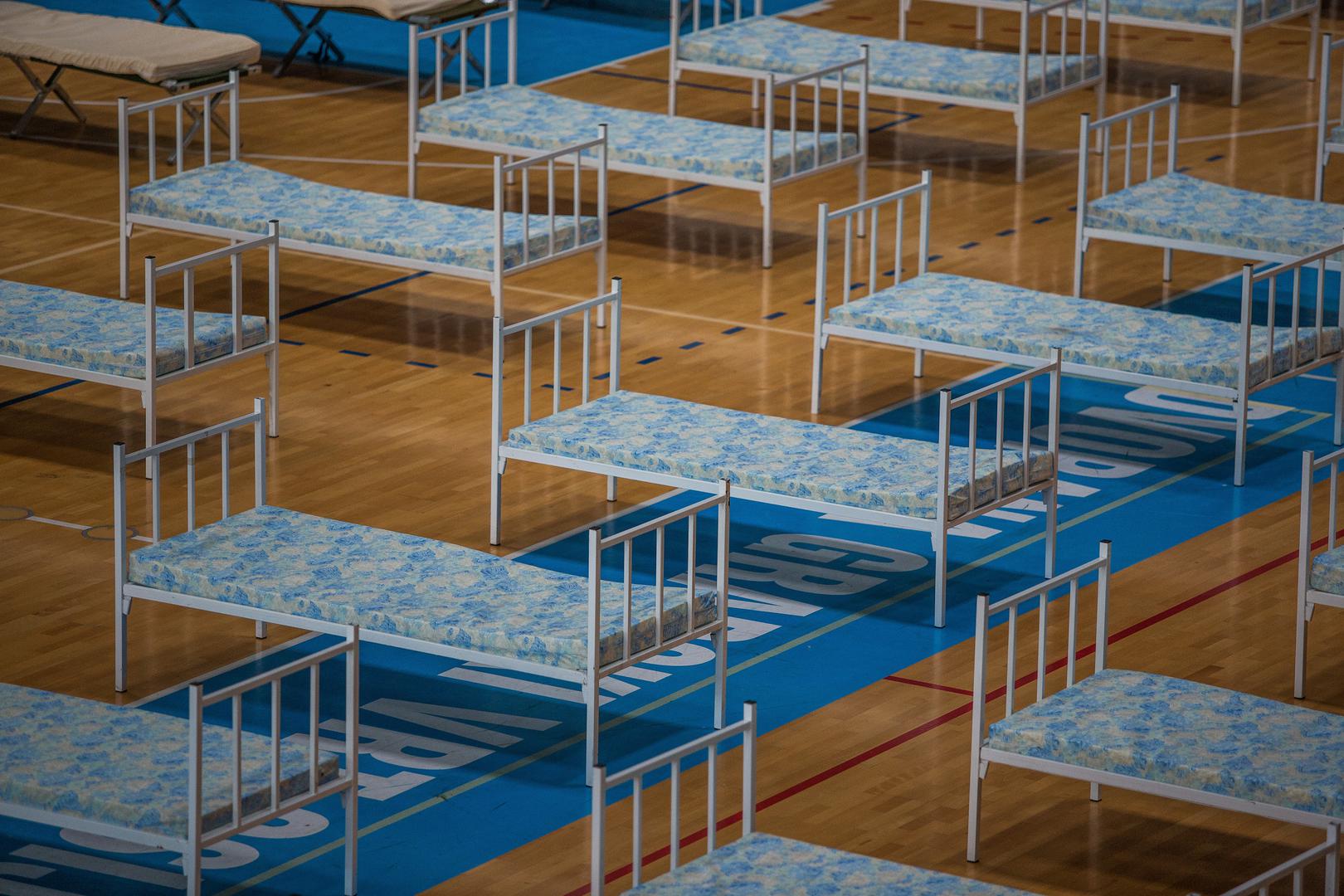 26.03.2020., Osijek - SD Gradski vrt opremljena je s bolnickim krevetima u slucaju velikog broja oboljelih od koronavirusa. Photo: Davor Javorovic/PIXSELL