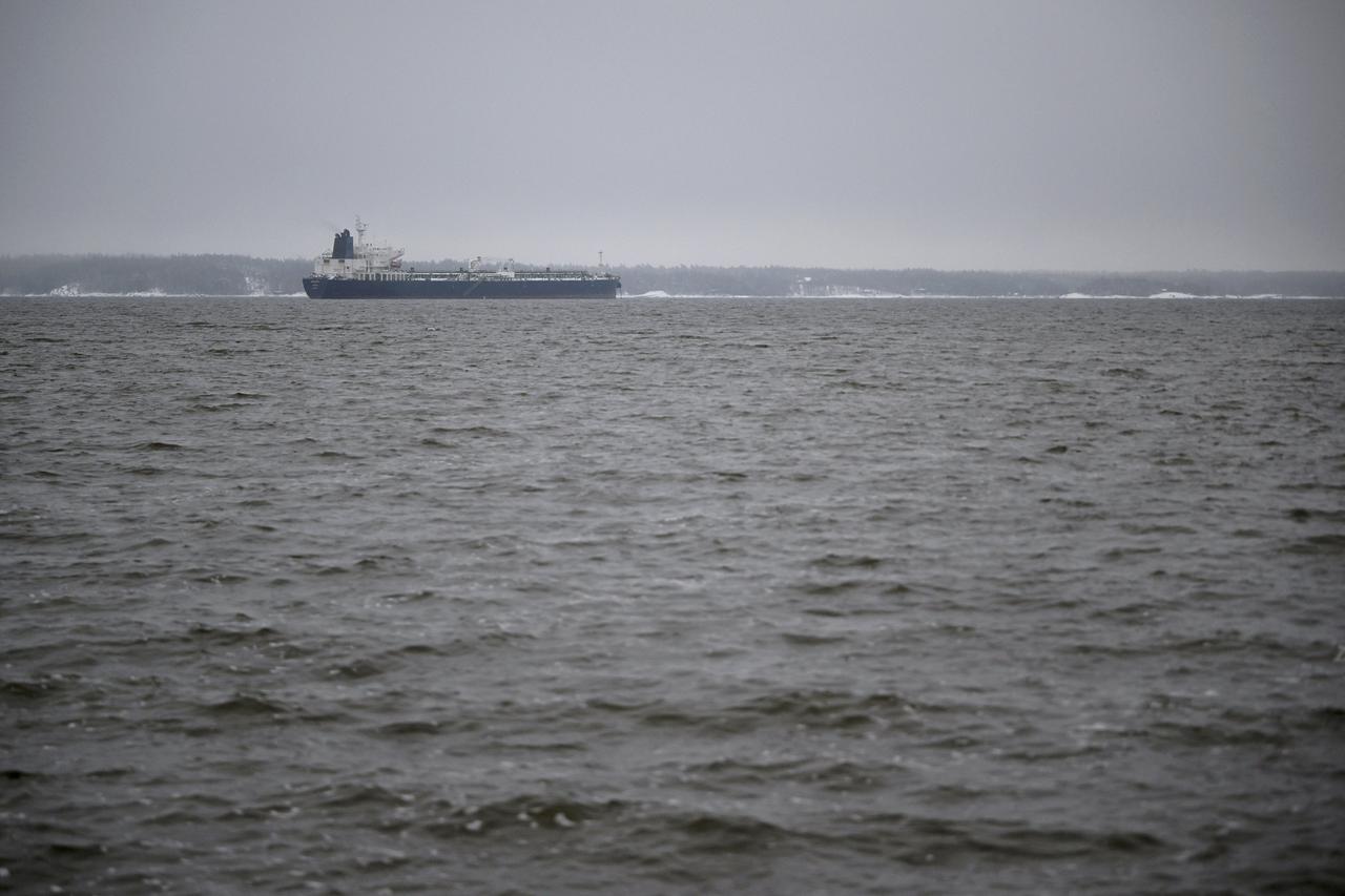 Oil tanker Eagle S anchored near the Kilpilahti port in Porvoo