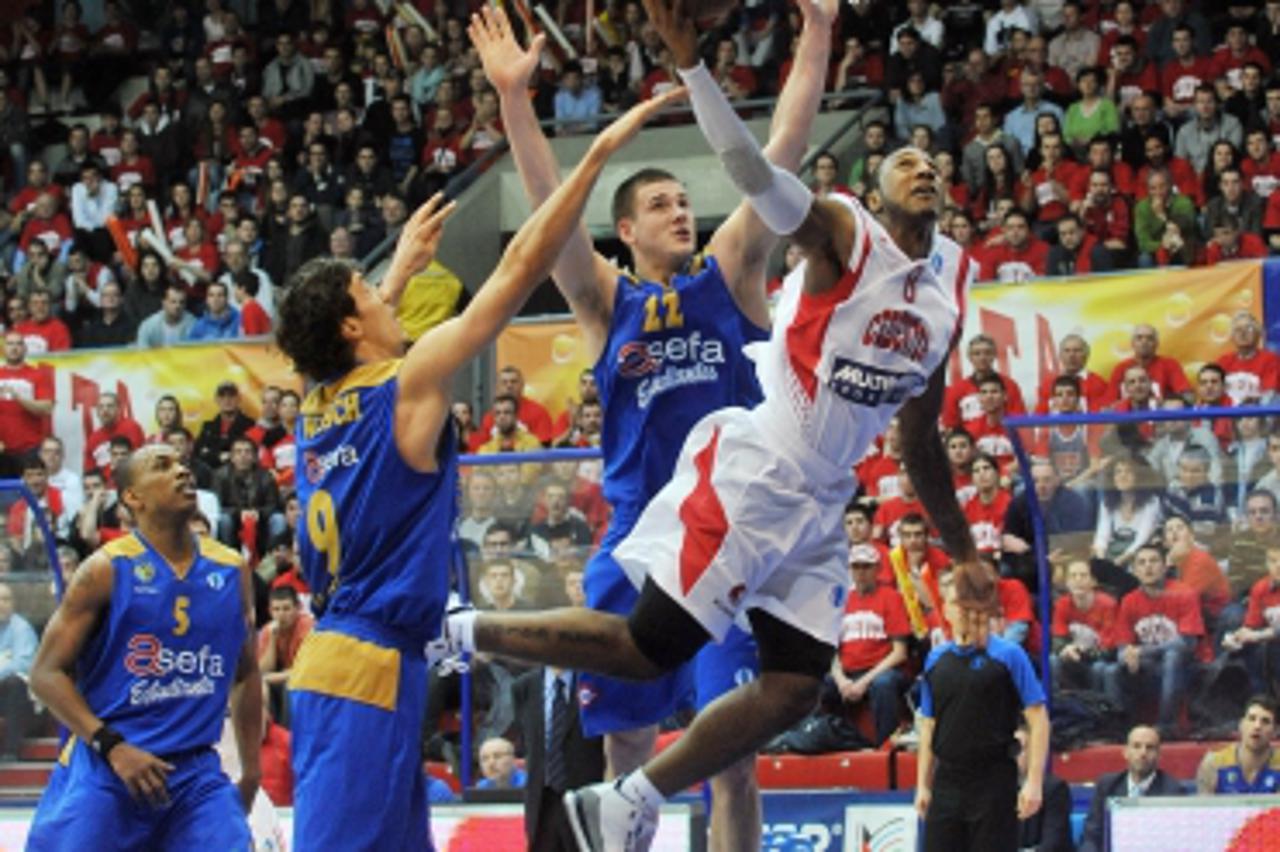 \'23.03.2011.,Cibonina dvorana, Zagreb - Cetvrtfinale Eurokupa, KK Cedevita - KK Estudiantes. Bracey Wright. Photo: Borna Filic/PIXSELL\'