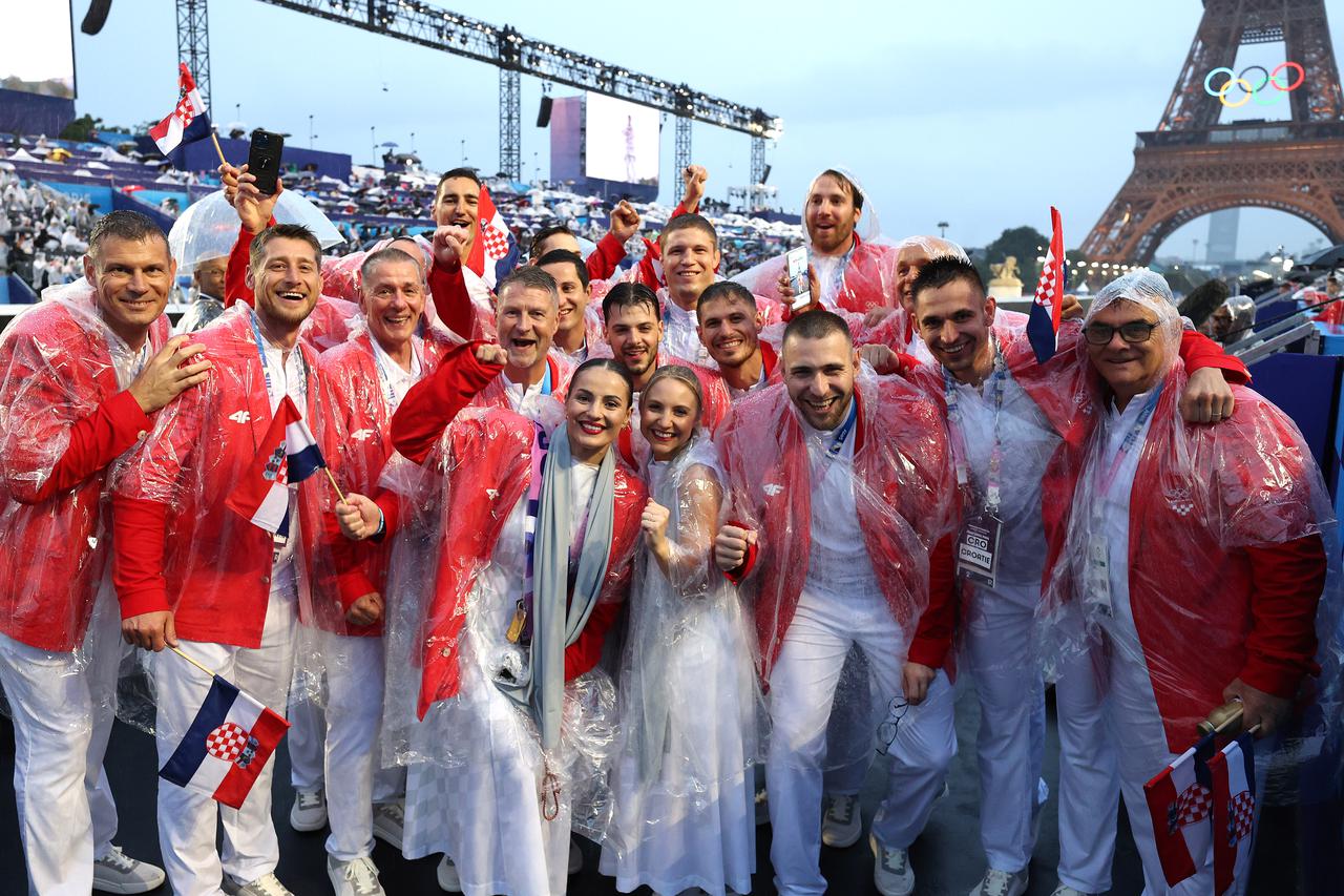 Hrvatski sportaši na otvorenju Olimpijskih igara u Parizu 2024.