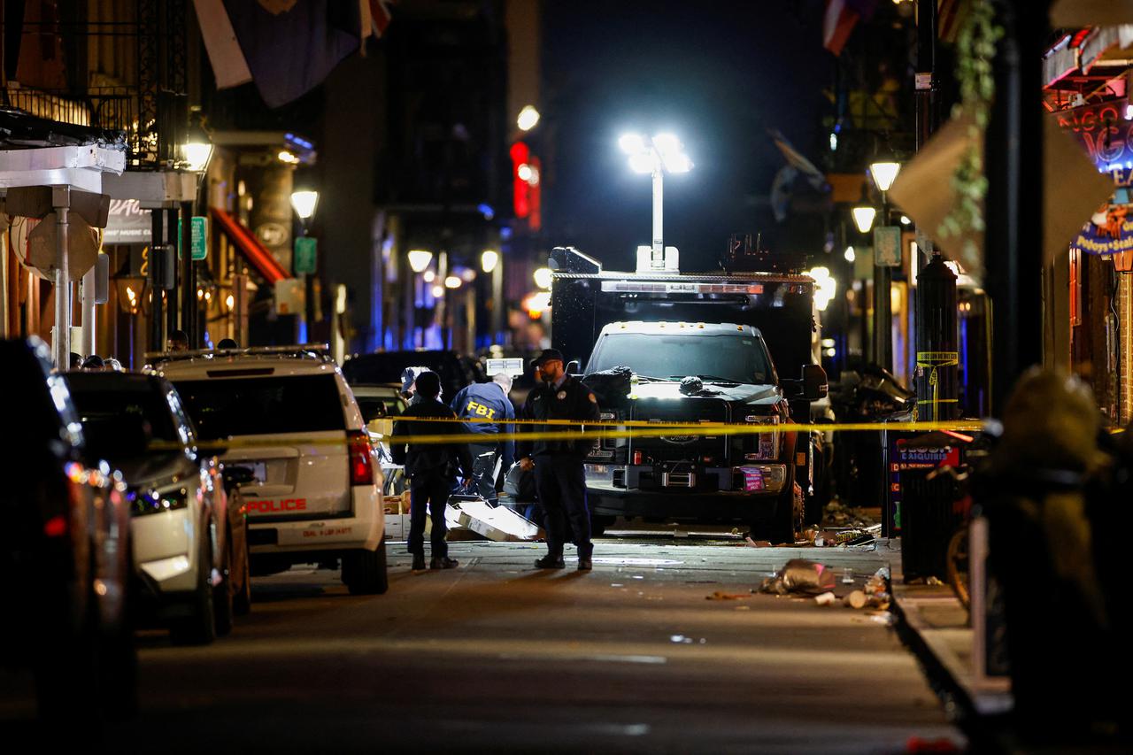 Driver crashes into crowd celebrating New Year's Day in New Orleans' Bourbon Street