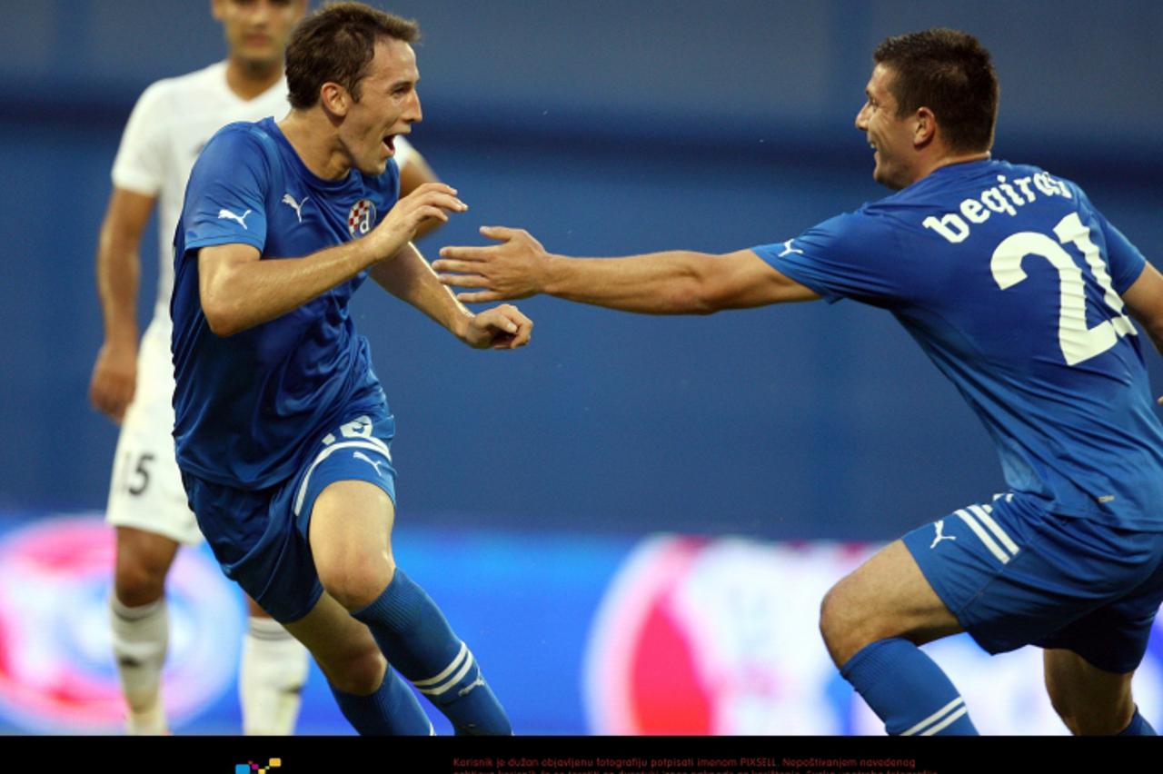 '13.07.2011., stadion Maksimir, Zagreb - Prva utakmica 2. pretkola Lige prvaka, GNK Dinamo - Neftchi Baku. Milan Badelj slavi postignuti gol.  Photo: Igor Kralj/PIXSELL'