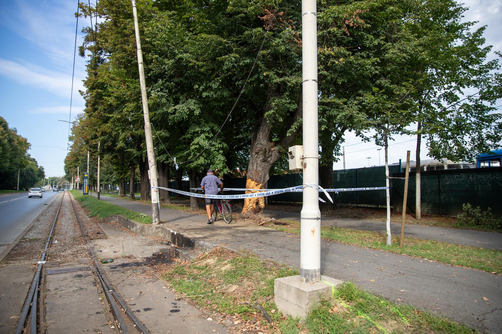 03.09.2022., Osijek - Mjesto nesrece do koje je doslo nocas iza ponoci u Osijeku, u kojoj je poginula jedna osoba, a cetvero ih je tesko ozlijedeno. Photo: Borna Jaksic/PIXSELL