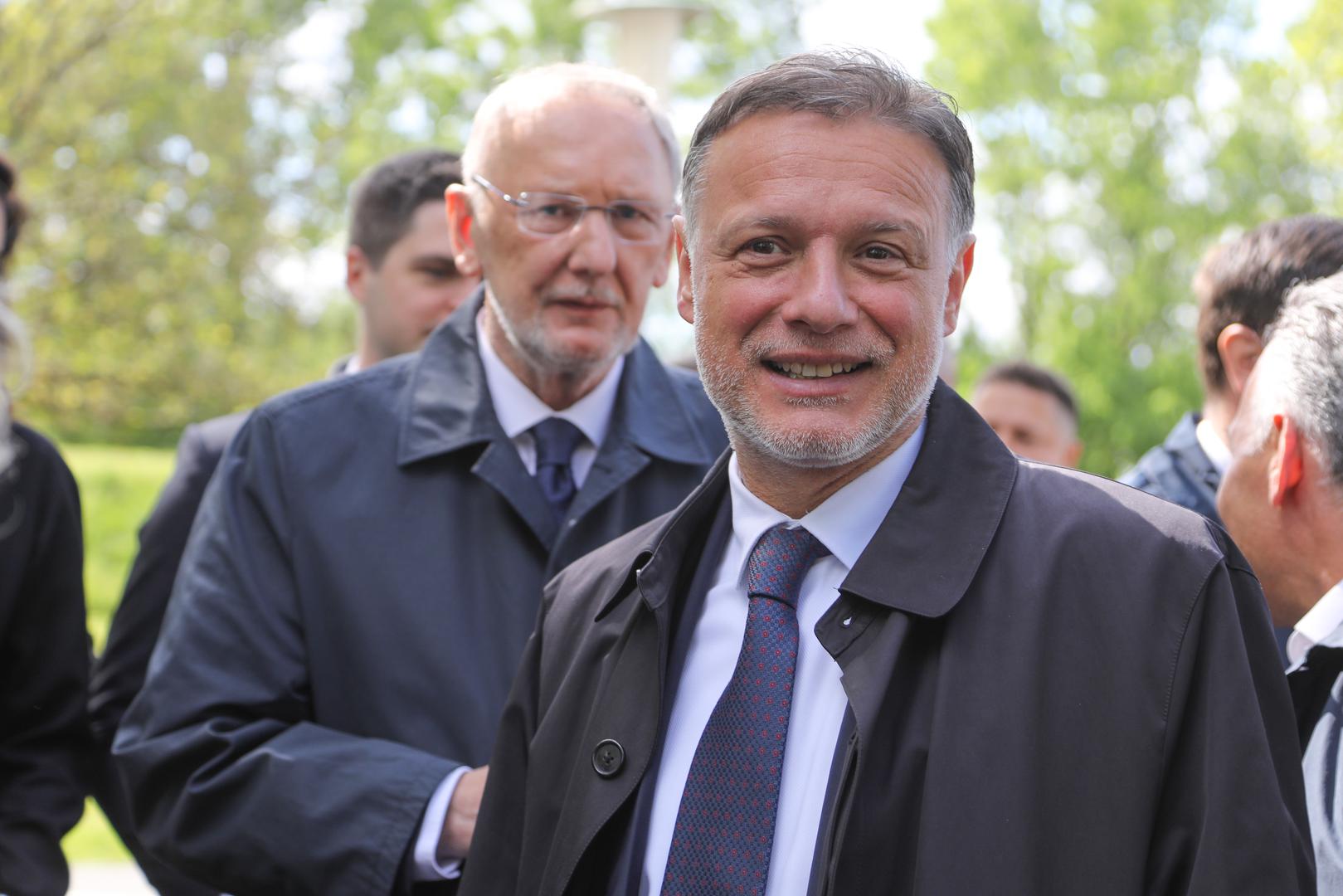 21.04.2024., Jasenovac - Povodom dana sjecanja na zrtve ustaskog logora u Jasenovcu odrzana je komemoracija te kolona sjecanja. Photo: Luka Batelic/PIXSELL