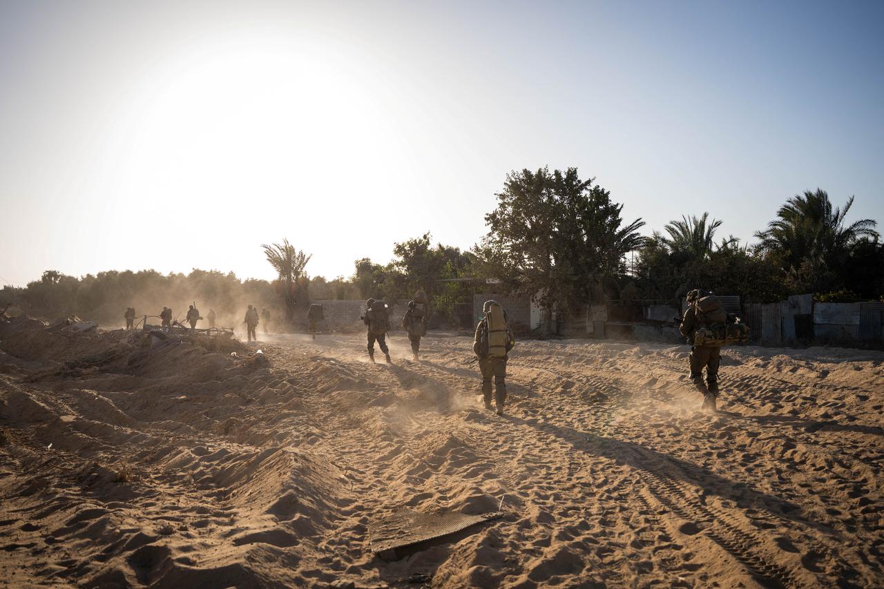 Israeli soldiers operates in the Gaza Strip