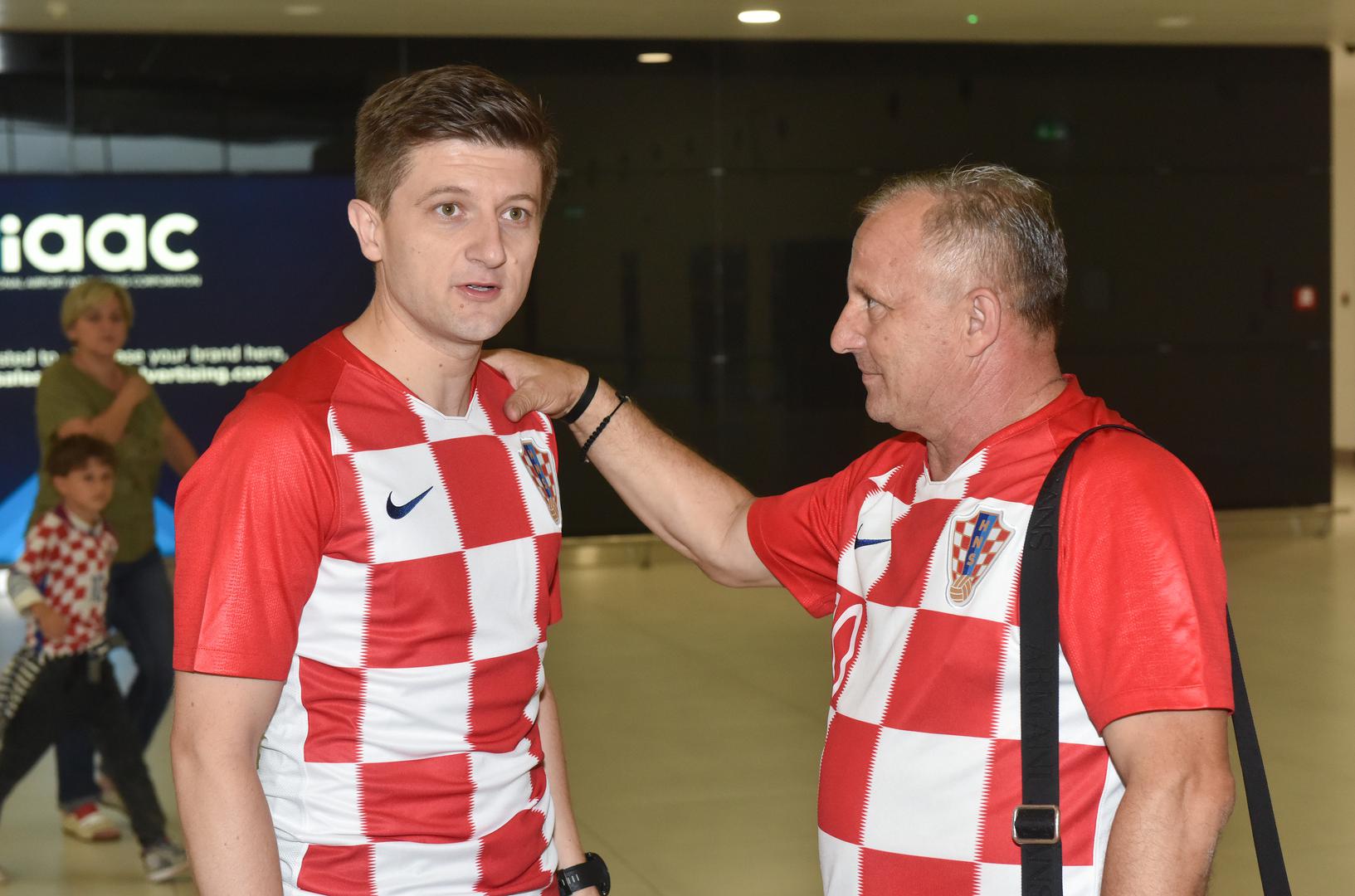 11.07.2018., Zagreb - Odlazak navijaca u Moskvu na polufinalnu utakmicu nogometnog svjetskog prvenstva izmedju Hrvatske i Engleske. Zdravko Maric"nPhoto: Davor Visnjic/PIXSELL 