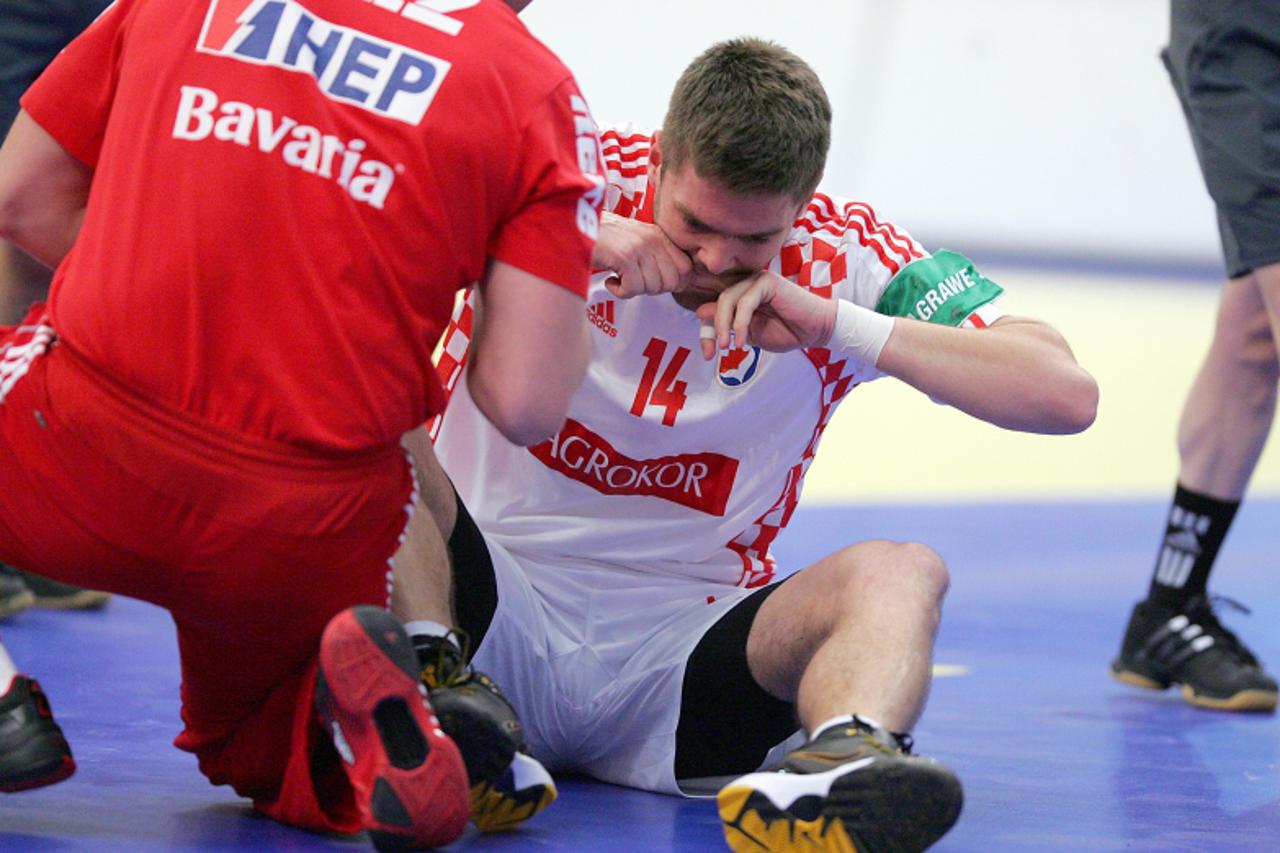 '19.01.2010., Graz, Austrija - Rukometna utakmica Europskog prvenstva, skupine A izmedju Hrvatske i Norveske.Drago Vukovic. Photo: Igor Kralj/PIXSELL'