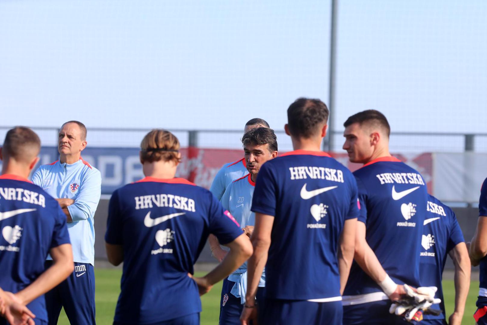 06.06.2024., Rijeka - Trening Hrvatske nogometne reprezentacije na pomocnom terenu stadiona na Rujevici. Photo: Goran Kovacic/PIXSELL