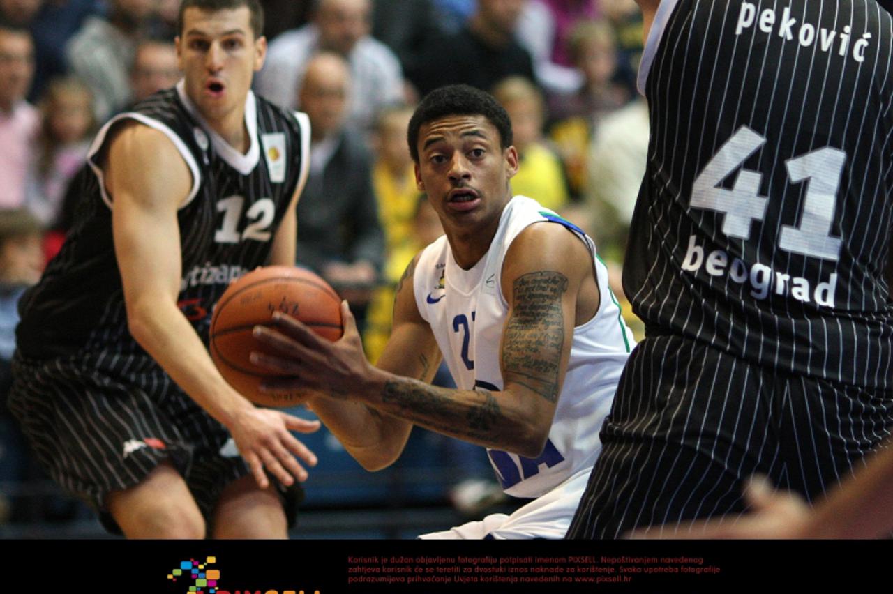 '08.10.2011., Zagreb - Prvo kolo ABA lige, Zagreb Croatia Osiguranje - Partizan. Diante Garret. Photo: Slavko Midzor/PIXSELL'