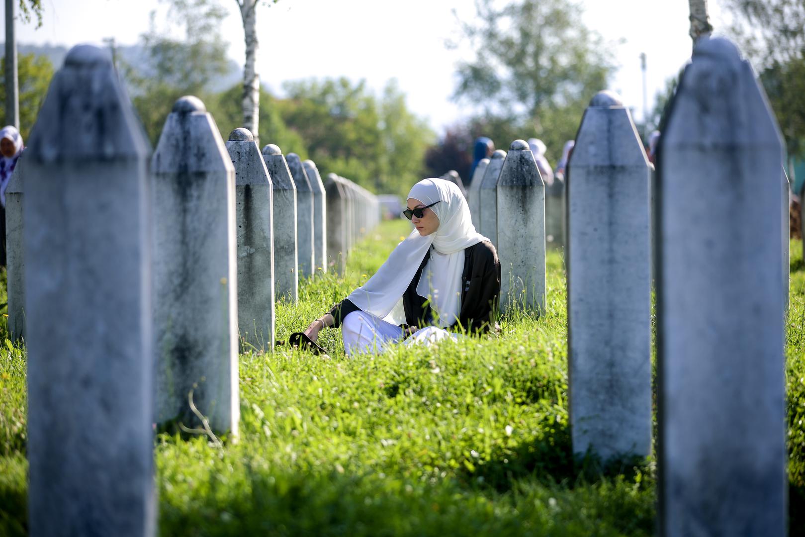 11.07.2024., Potocar, Bosna i Hercegovina - Obitelji ubijenih u genocidu u Srebrenici pristizu u Memorijalni centar na obiljezavanje 29. godisnjice genocida i ukop 14 novih zrtava. Photo: Armin Durgut/PIXSELL