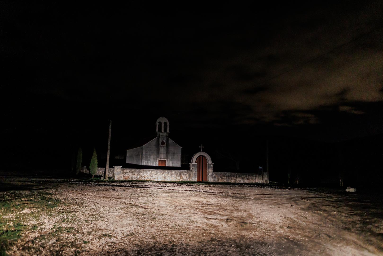 03.03.2024., Solin - Blace. Crkvica Gospe od Zdravlja i izletiste koje se nalazi sa druge strane Kozjaka svjedocilo je strasnoj Nesreci gdje je ozljedjena Djevojcica. Photo: Zvonimir Barisin/PIXSELL