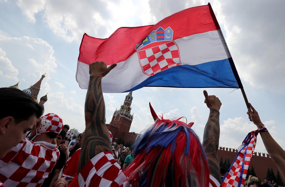 Hrvatski navijači u Moskvi