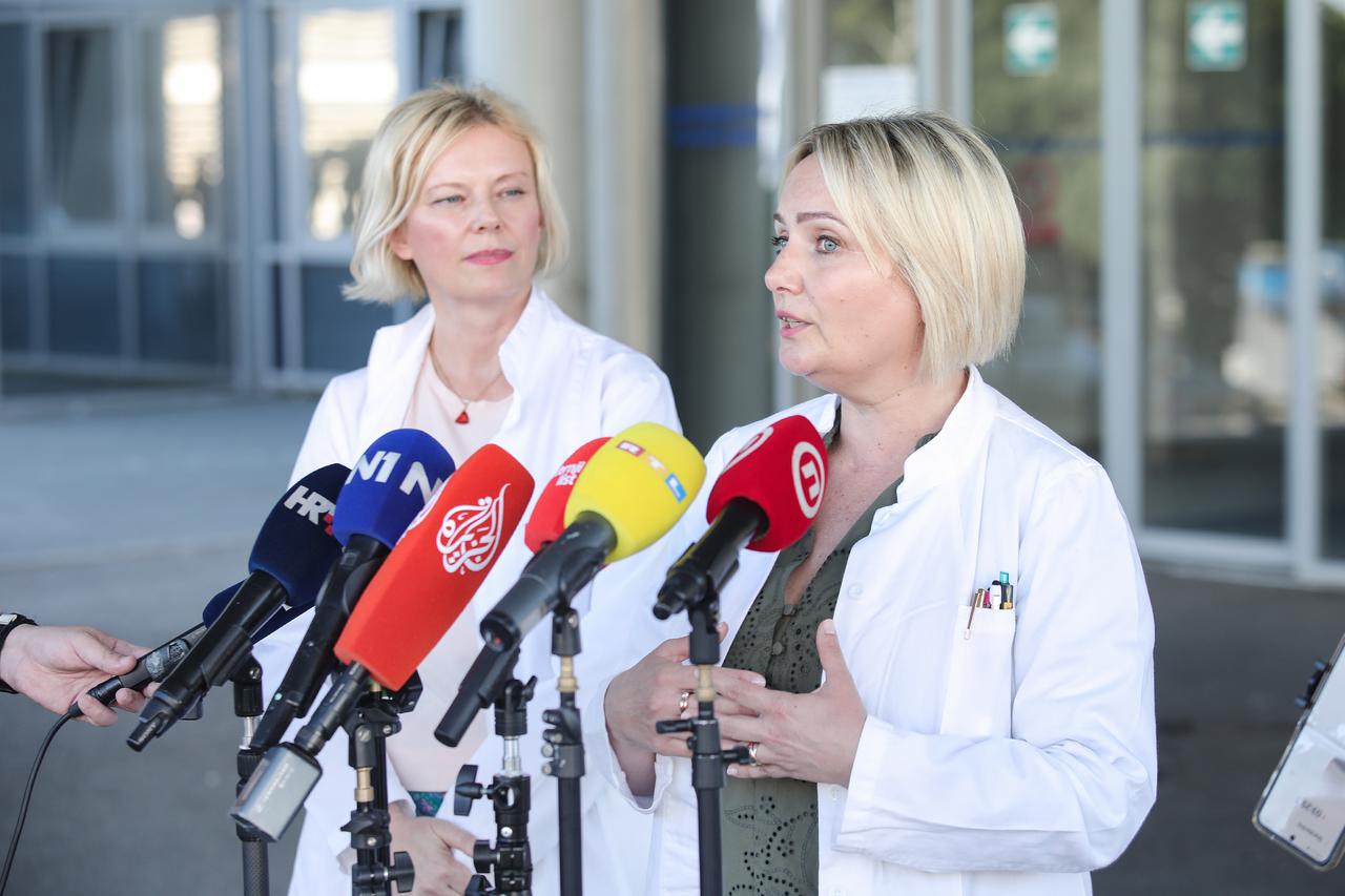 Zagreb: Konferencija za medije KBC Zagreba povodom izbijanja legionele u njihovoj bolnici